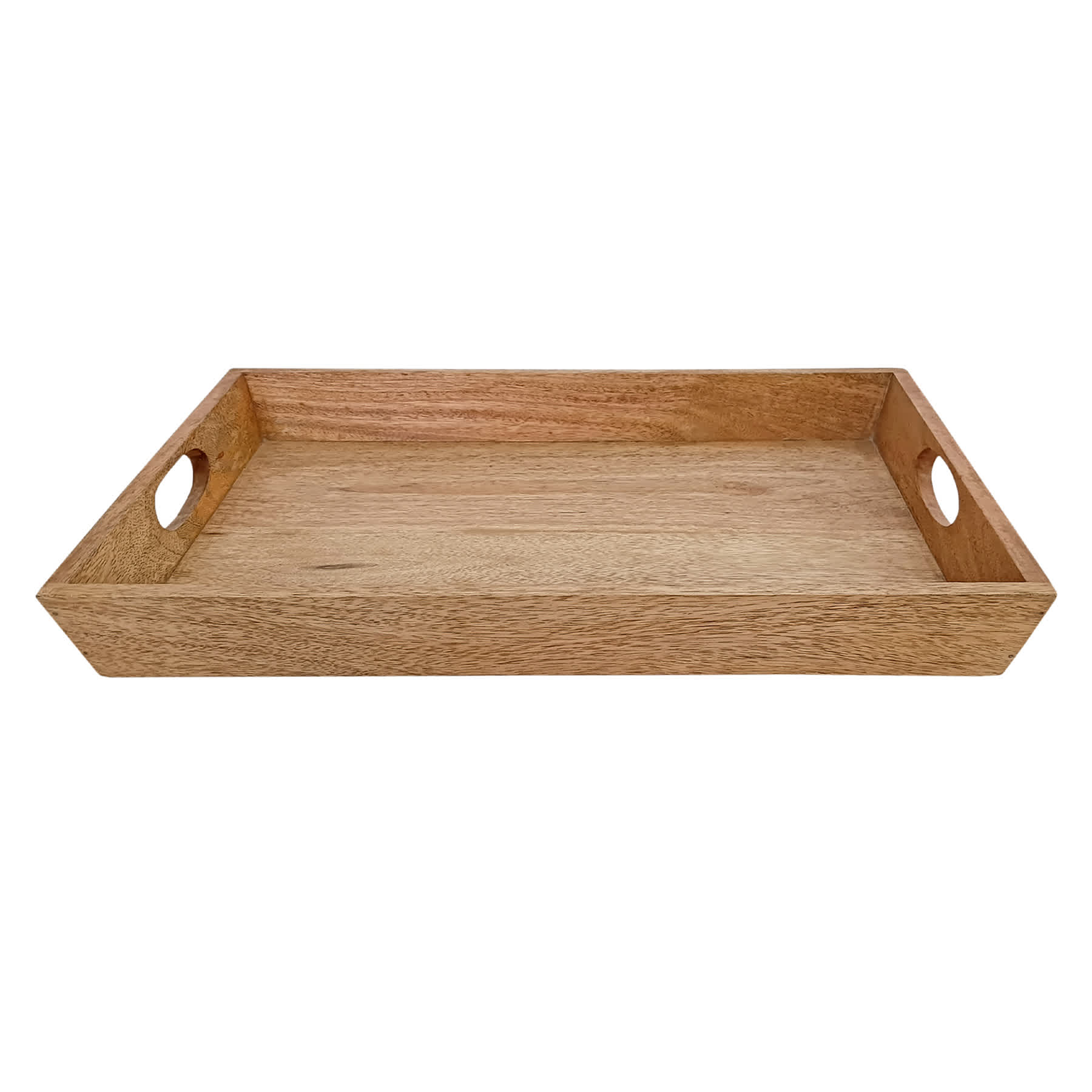 Mango Wood Rectangle Taper Tray, 20x14
