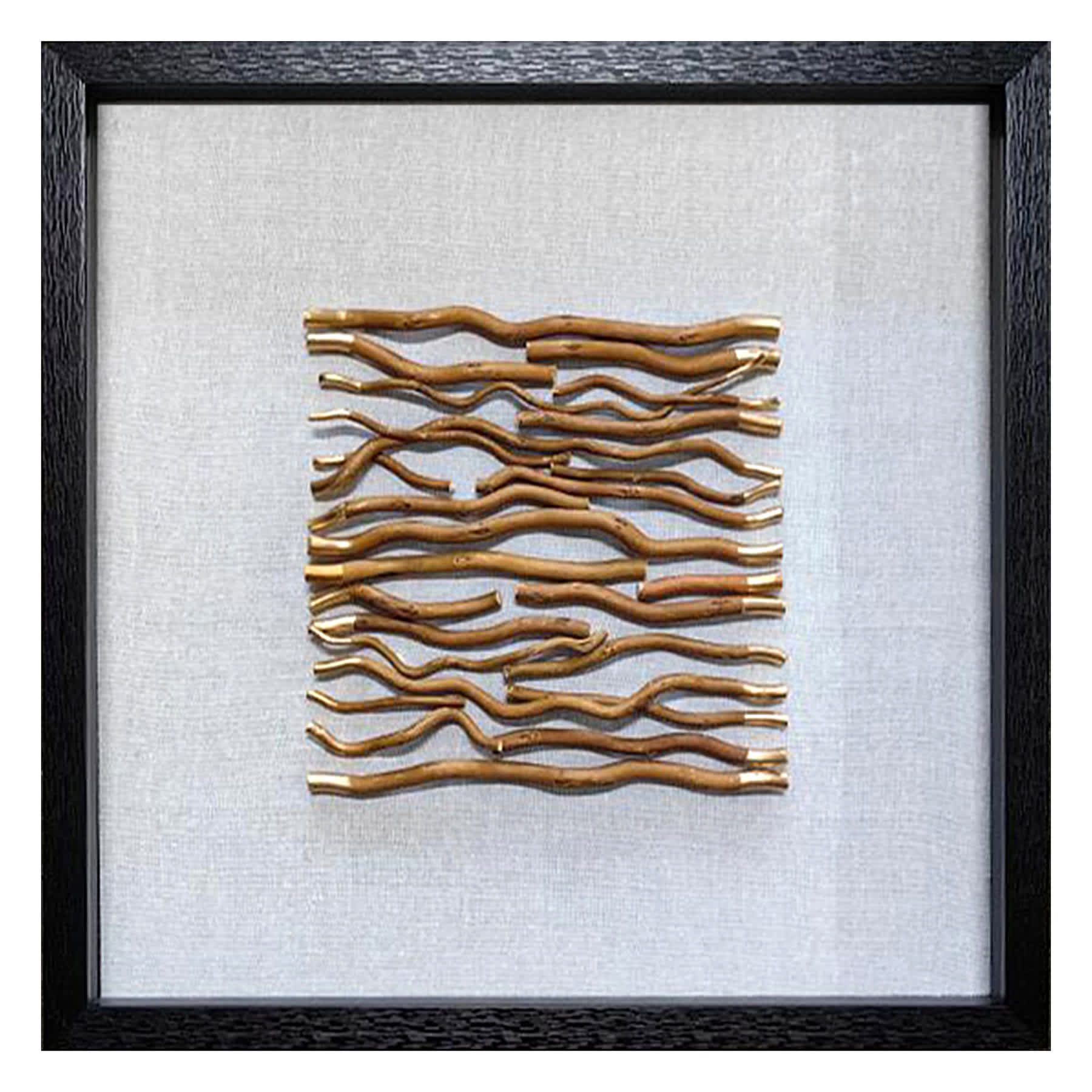 Crosby St. Glass Framed Dimensional Abstract Wall Art, 23"