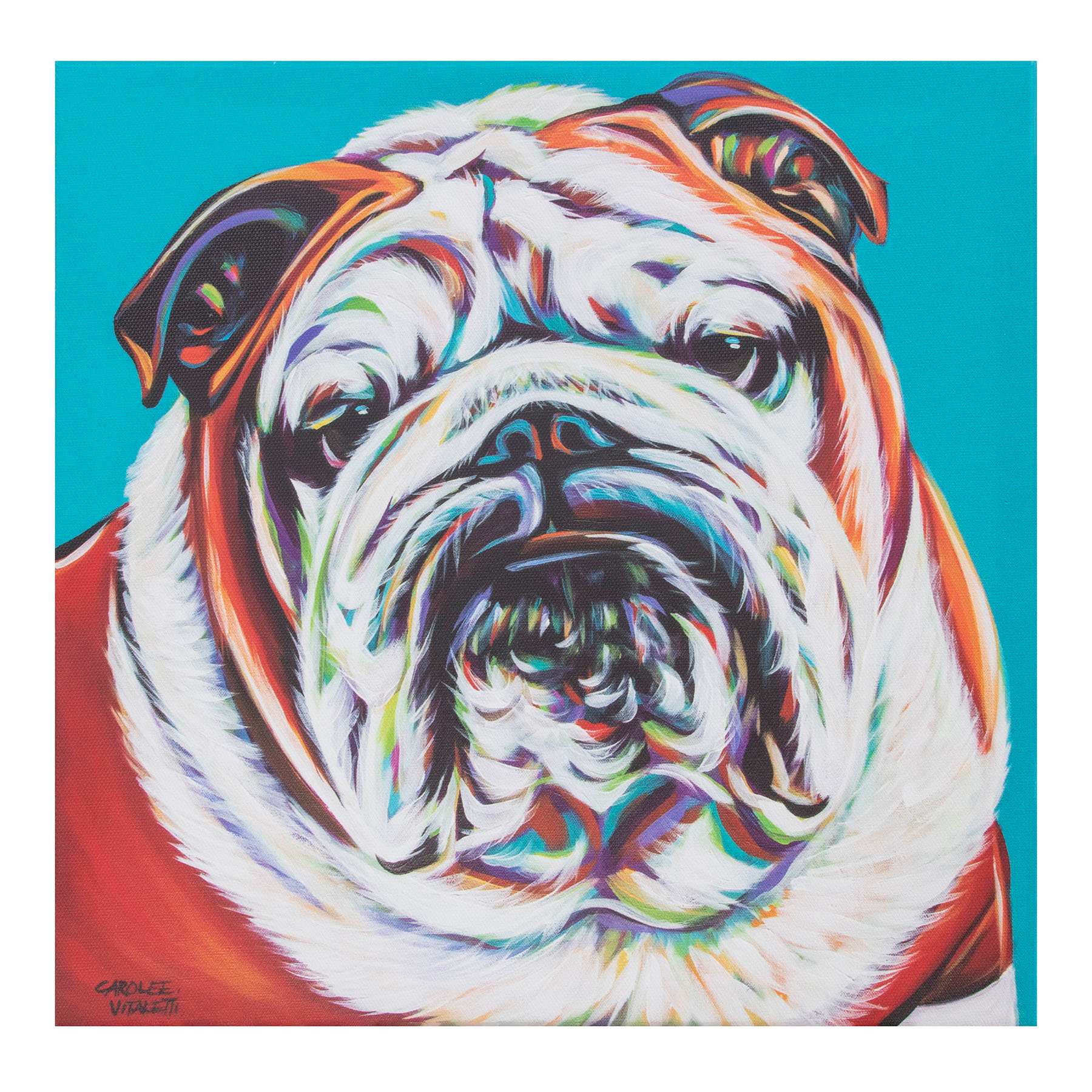Dog Canvas Wall Art, 12"