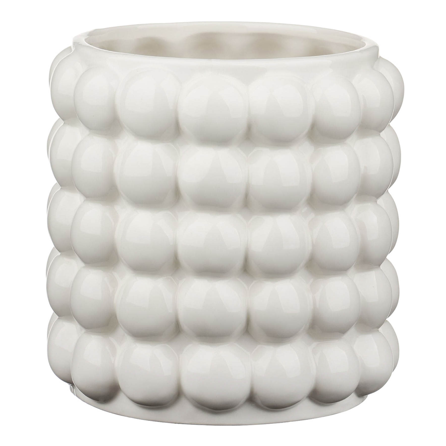 Crosby St. Indoor White Bubble Planter, 6"