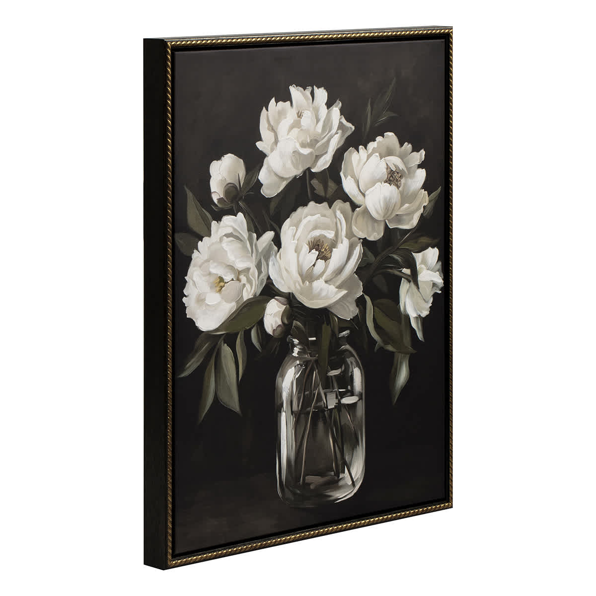 Floral in Vase Framed Wall Art, 18x24