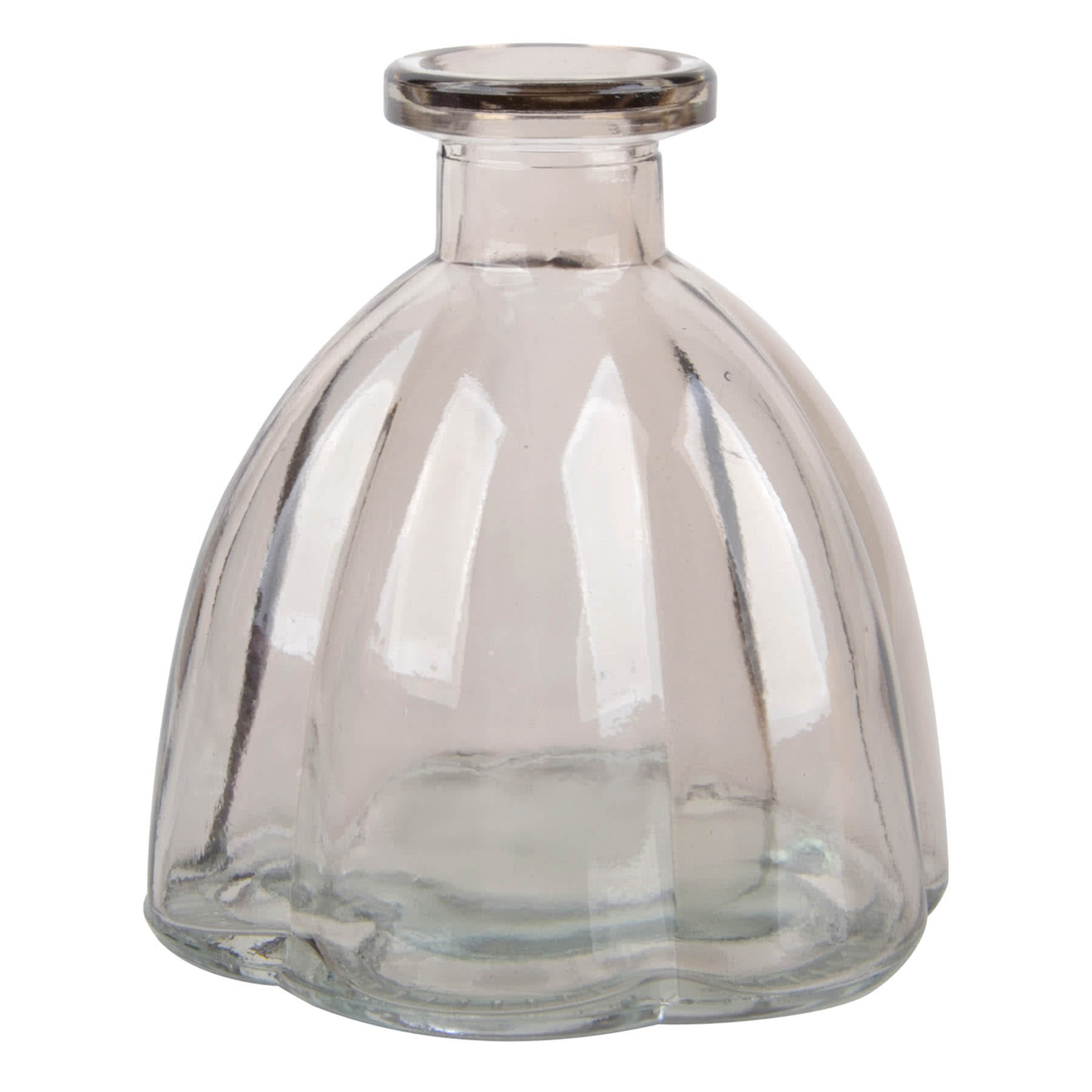 Brown Glass Bud Vase, 4"