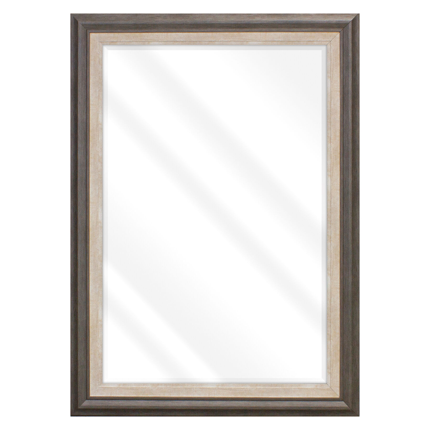 Janice Black Rectangle Wall Mirror, 31x43