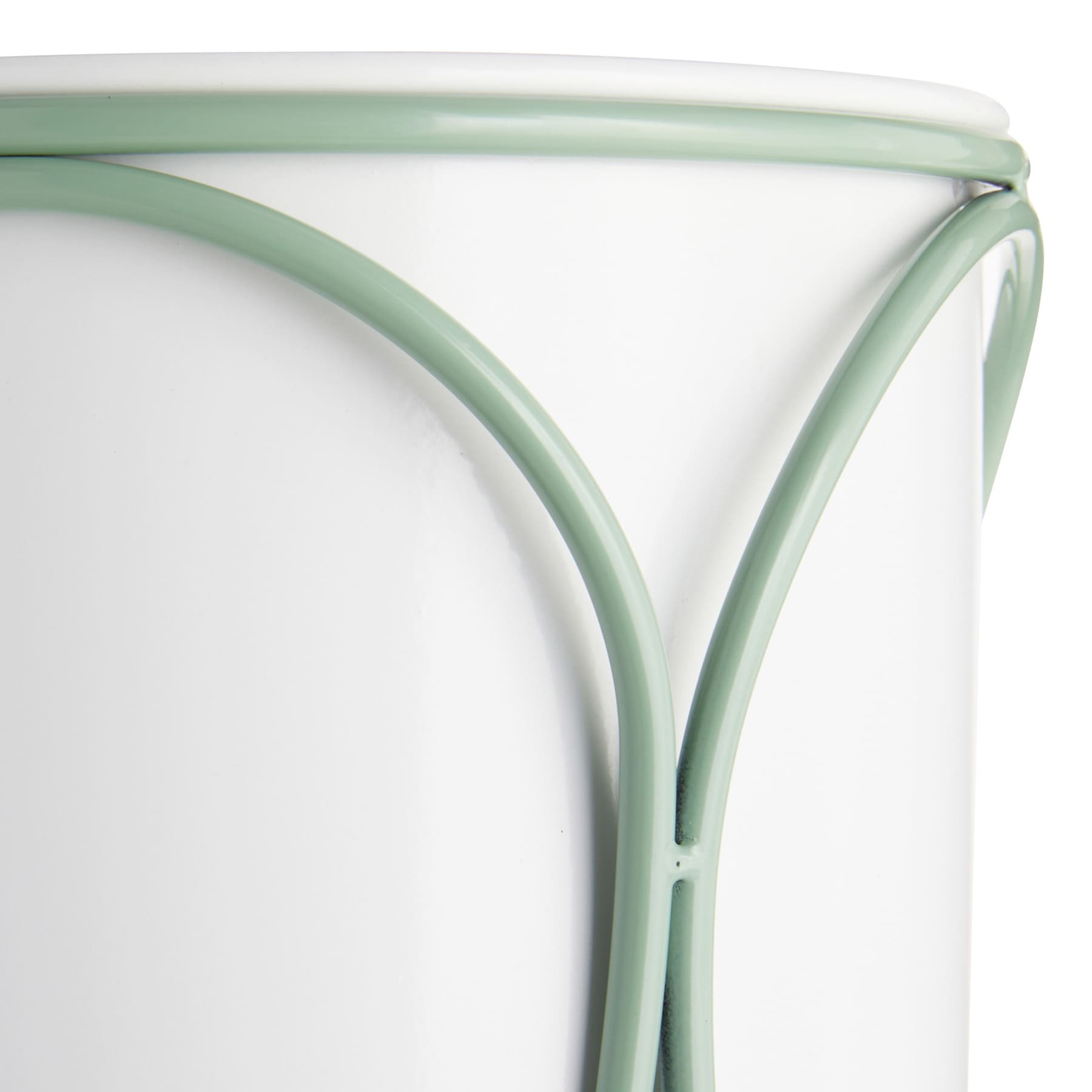 Providence White Metal Planter Stand, Small