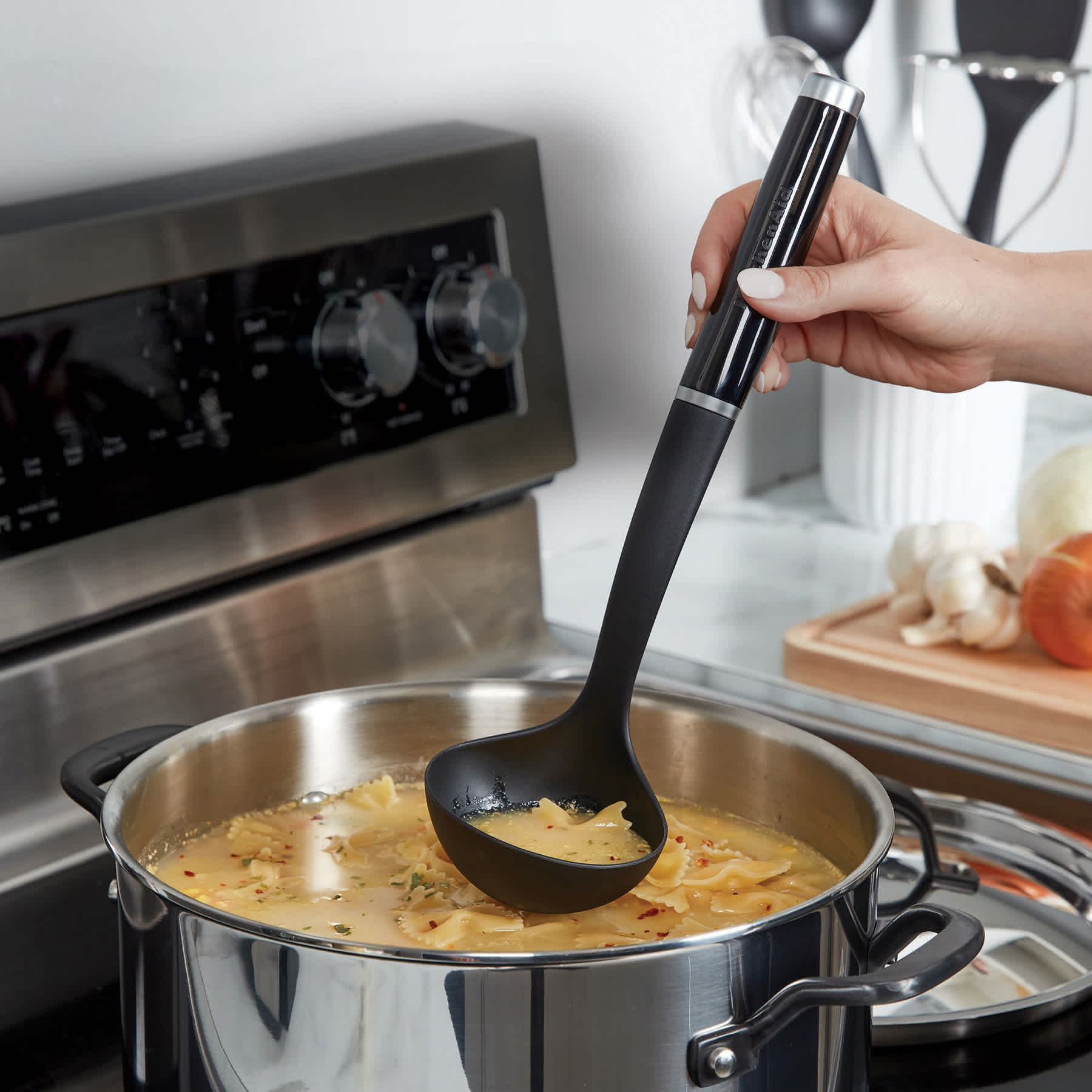KitchenAid Classic Nylon Ladle, Black