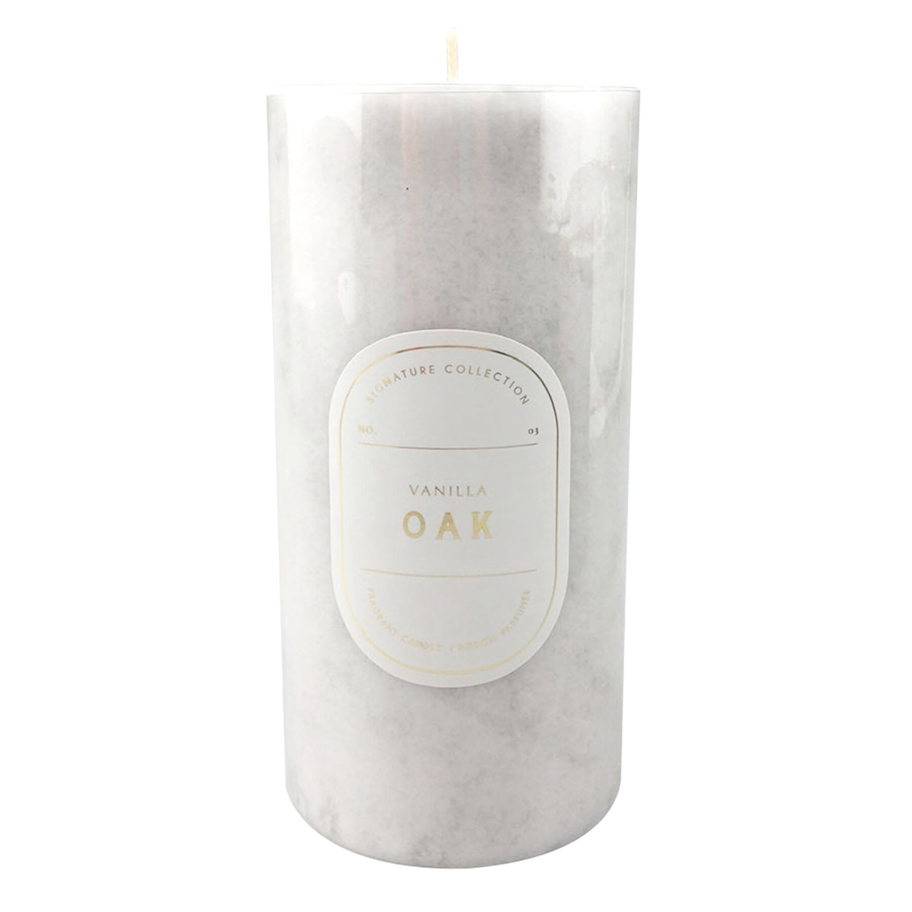 Vanilla Oak Scented Pillar Candle, 3x6