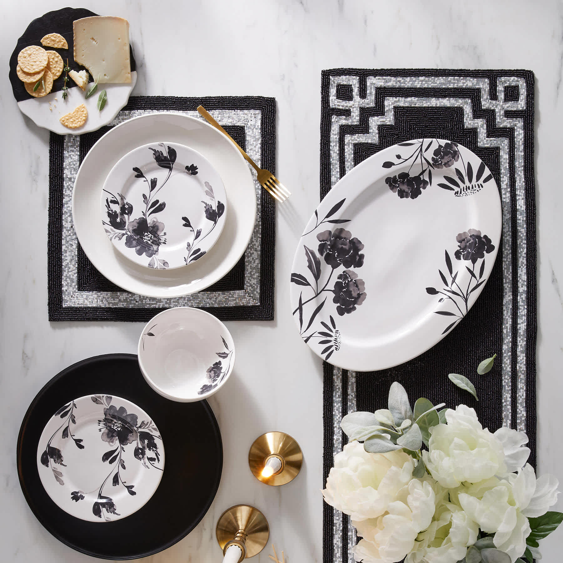 Black Wooden Charger Plate