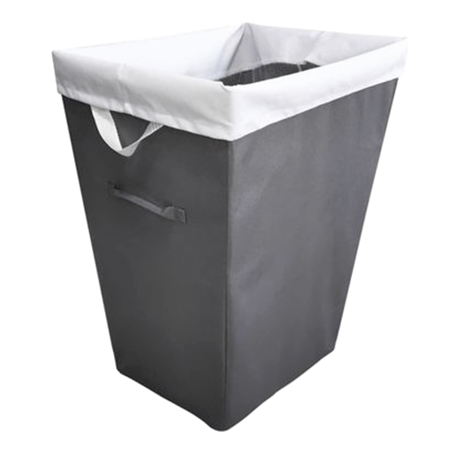 Tapered Laundry Hamper with Removable Liner, Black Pearl