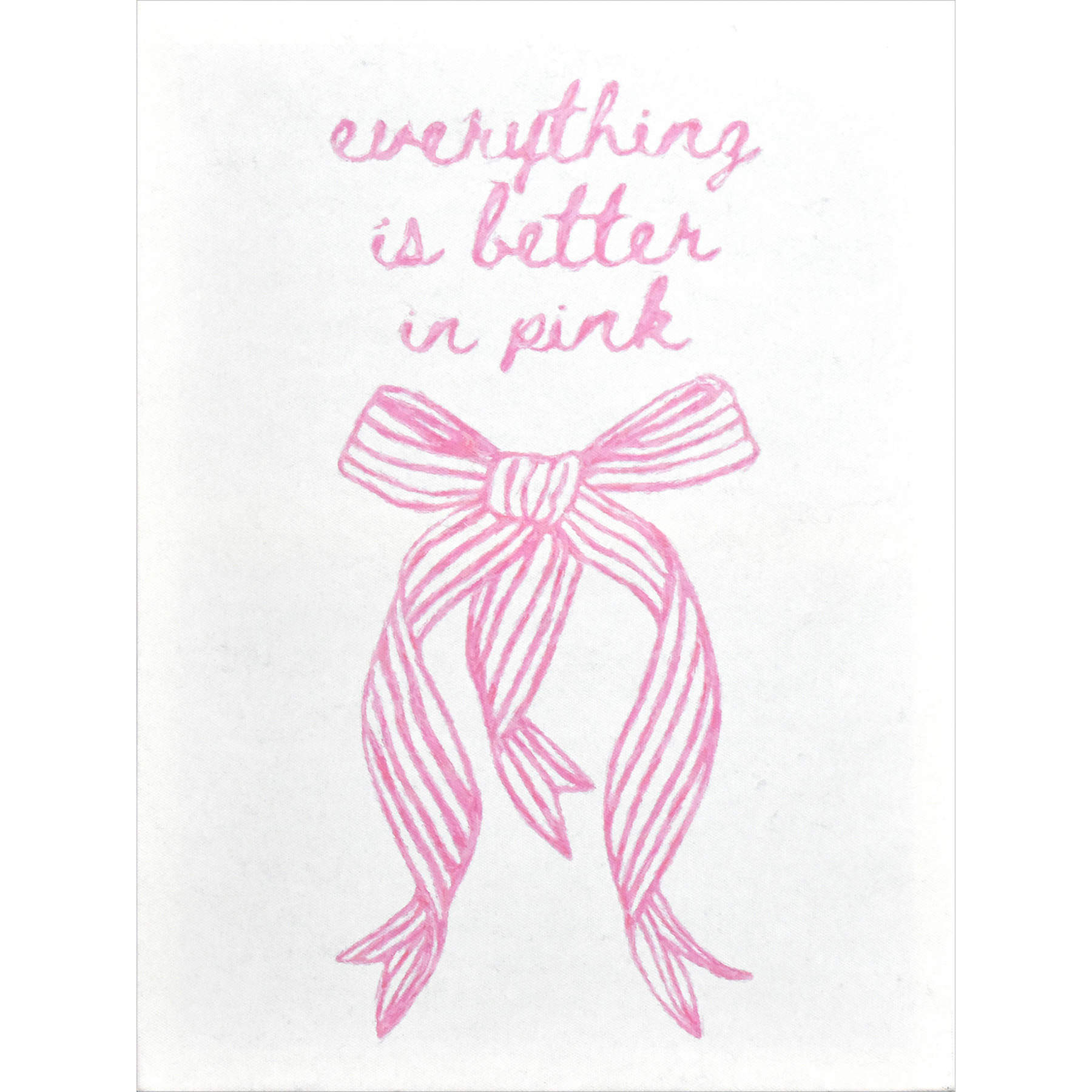 Everything Is Better In Pink Canvas Wall Art, 12x16