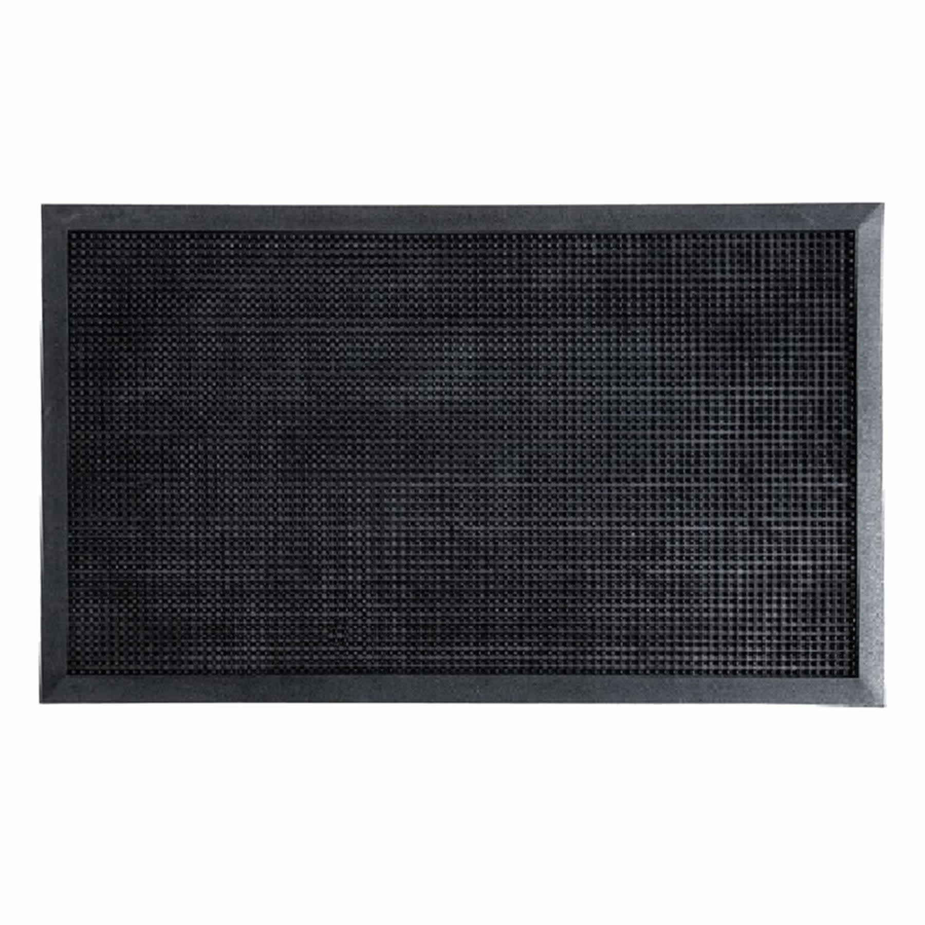 Rugged Black Outdoor Pin Mat, 18x30