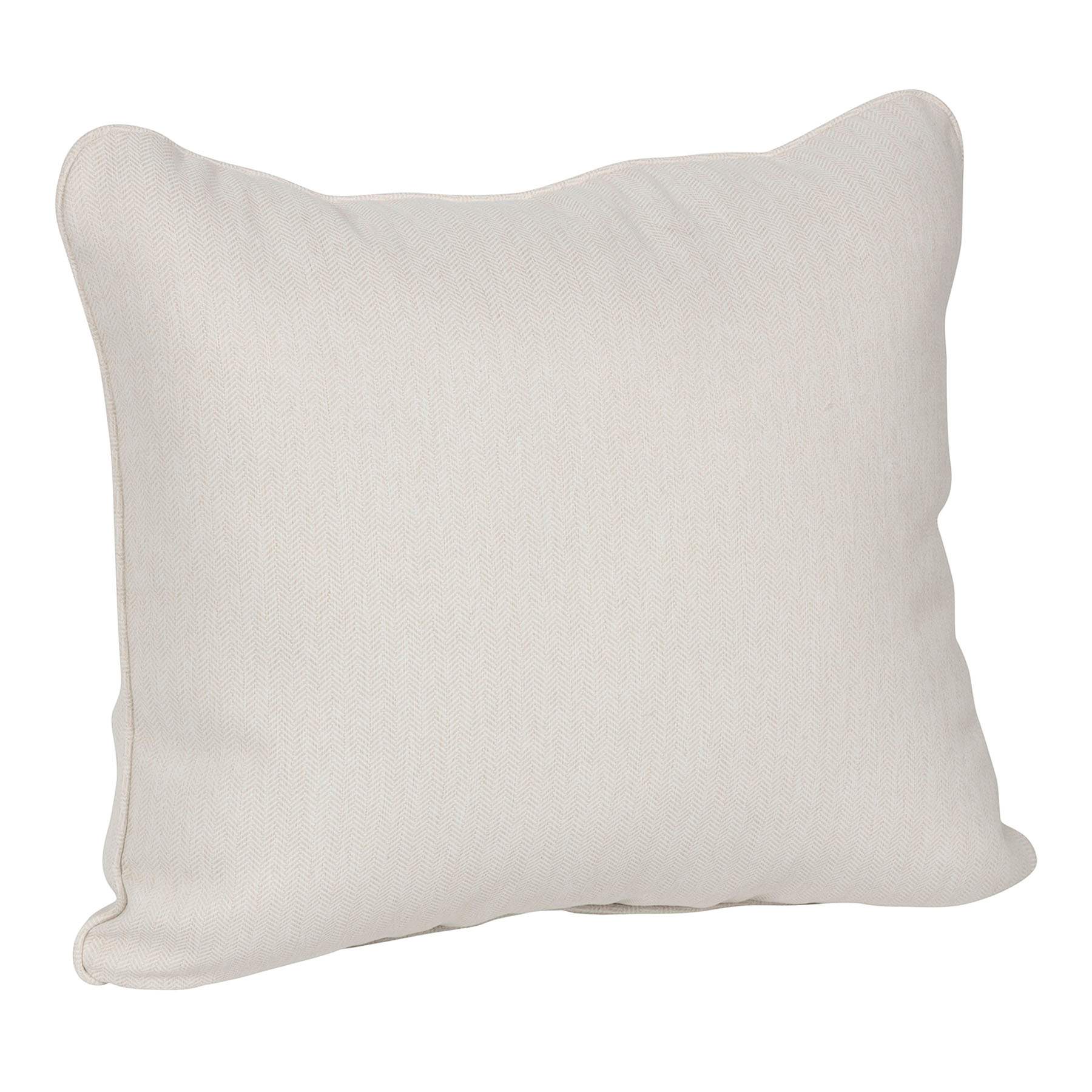 Tristan Heather White Premium Outdoor Corded Back Cushion