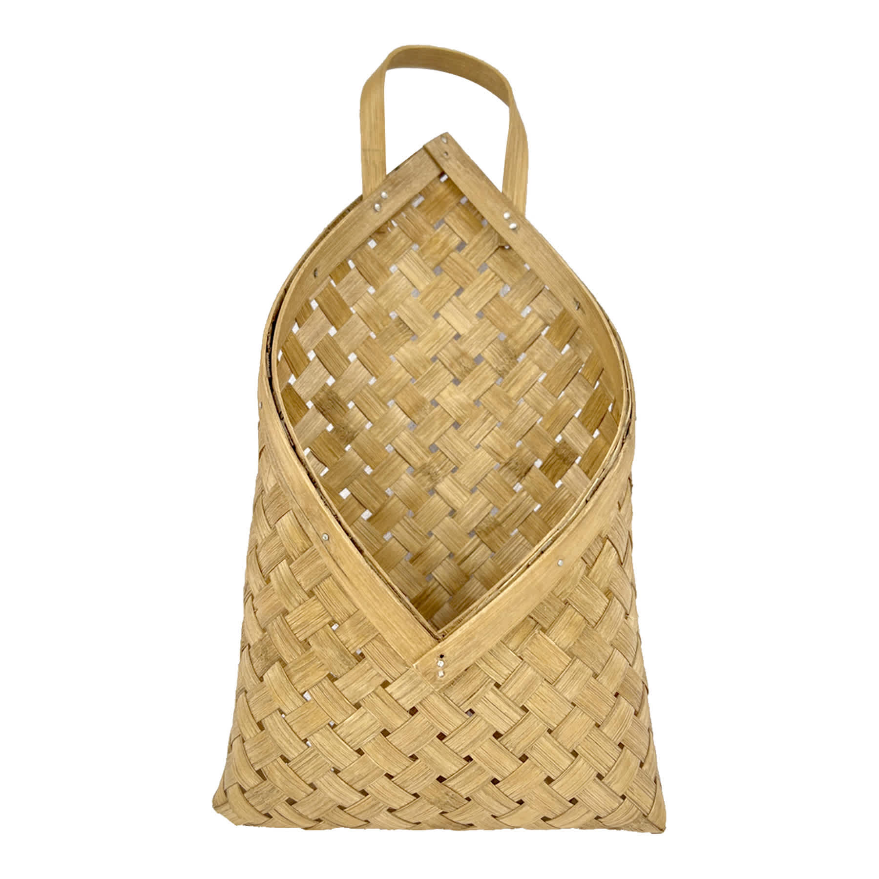Honeybloom Bamboo Wall Basket, 8x14