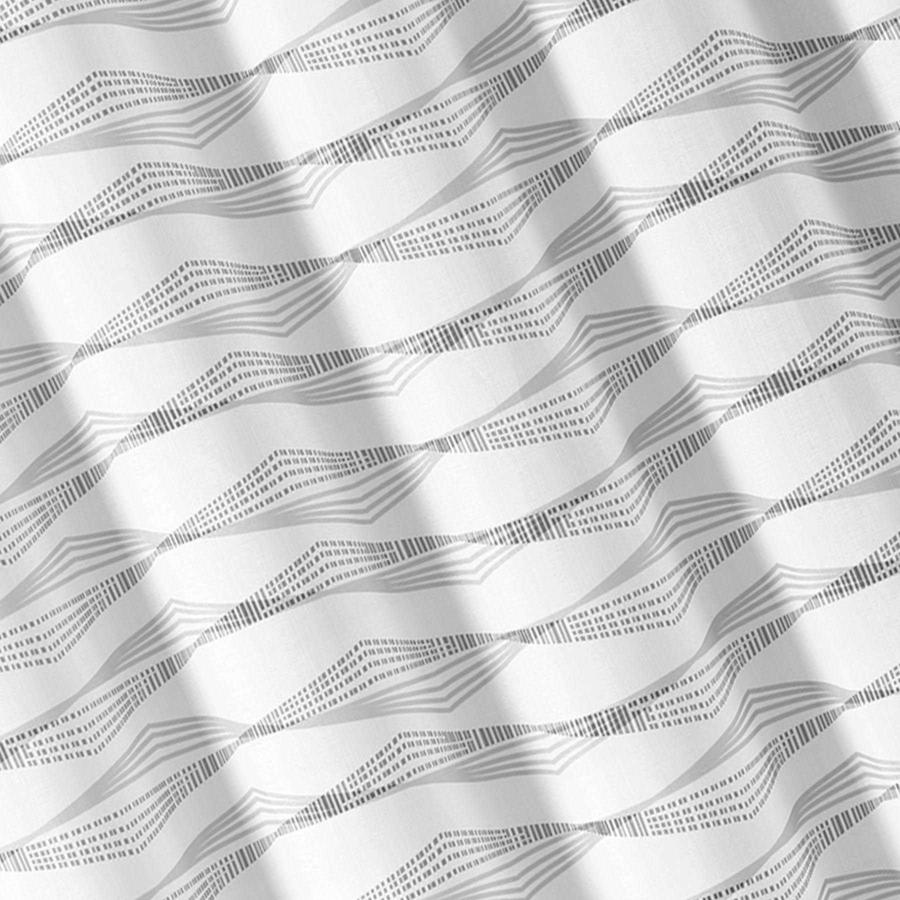 13-Piece Gray Luna Chevron Shower Curtain Set, 72"