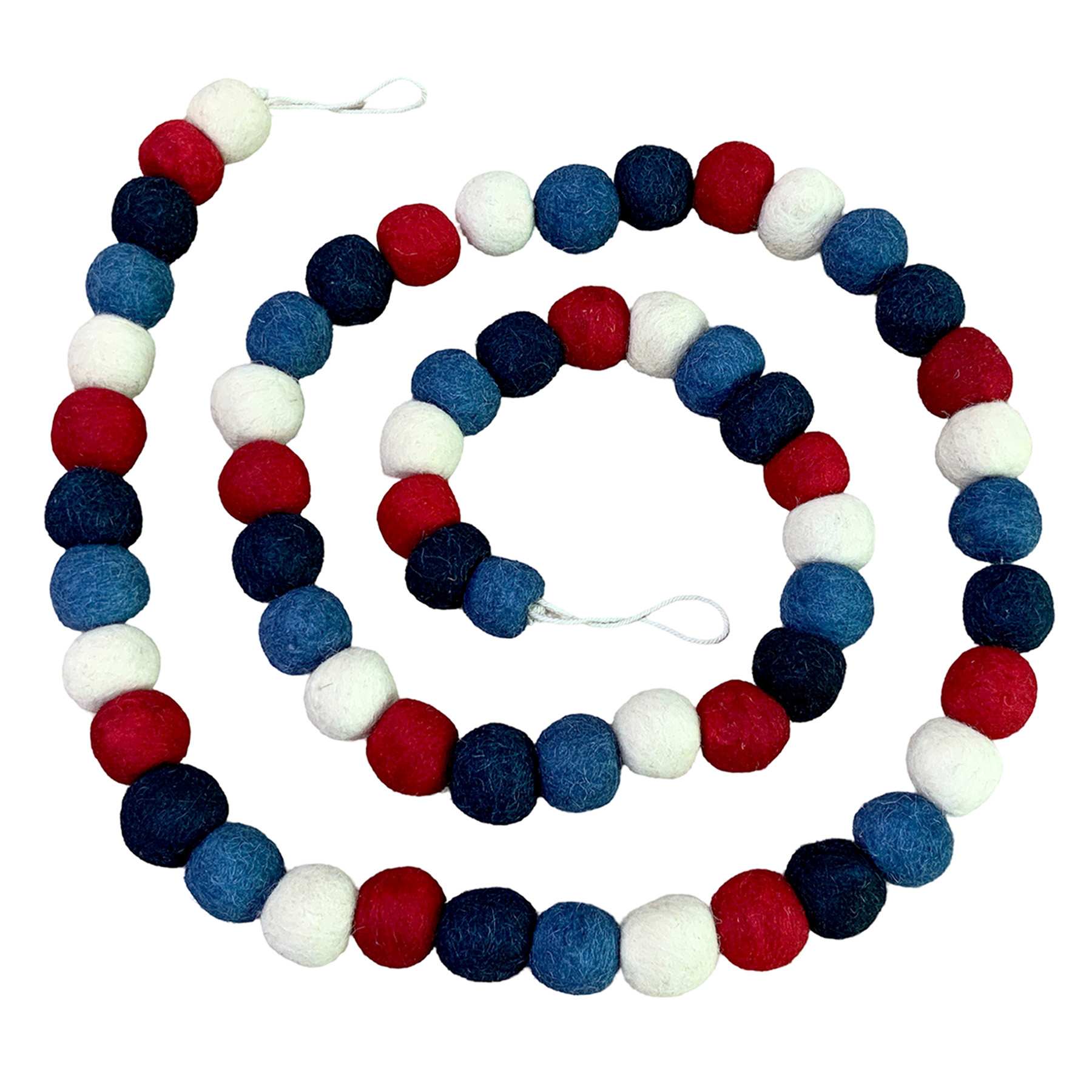 Patriotic Felt Ball Garland