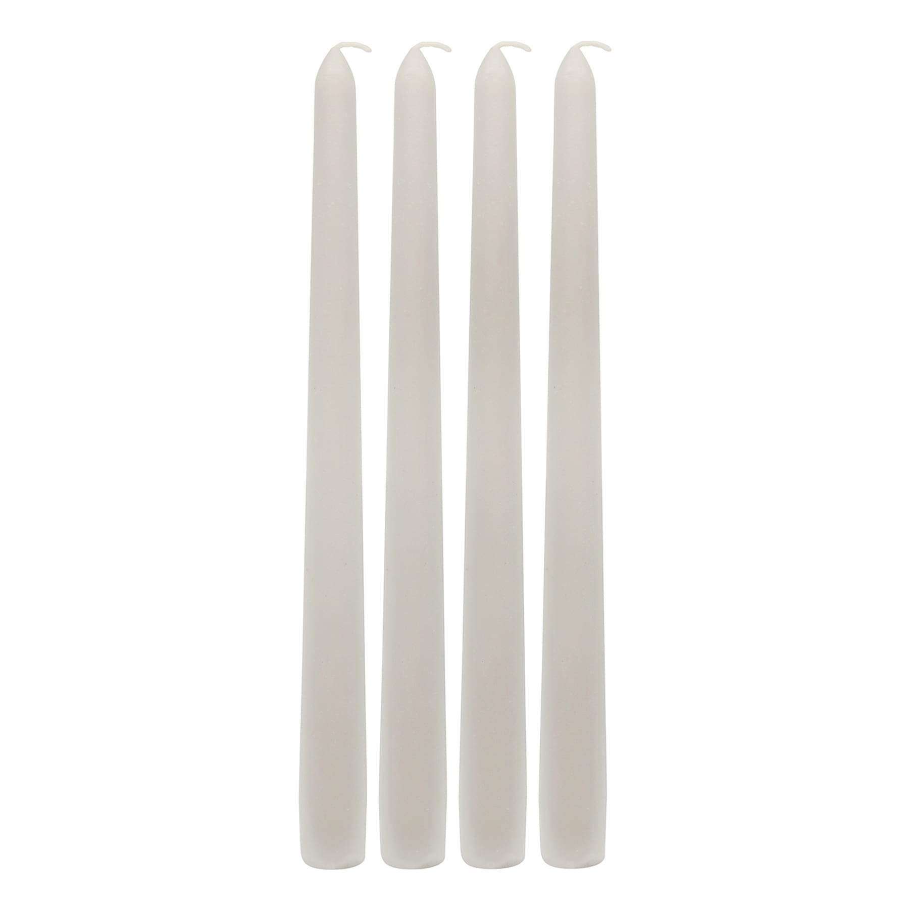 Honeybloom 4-Pack Grey Unscented Taper Candles, 10"