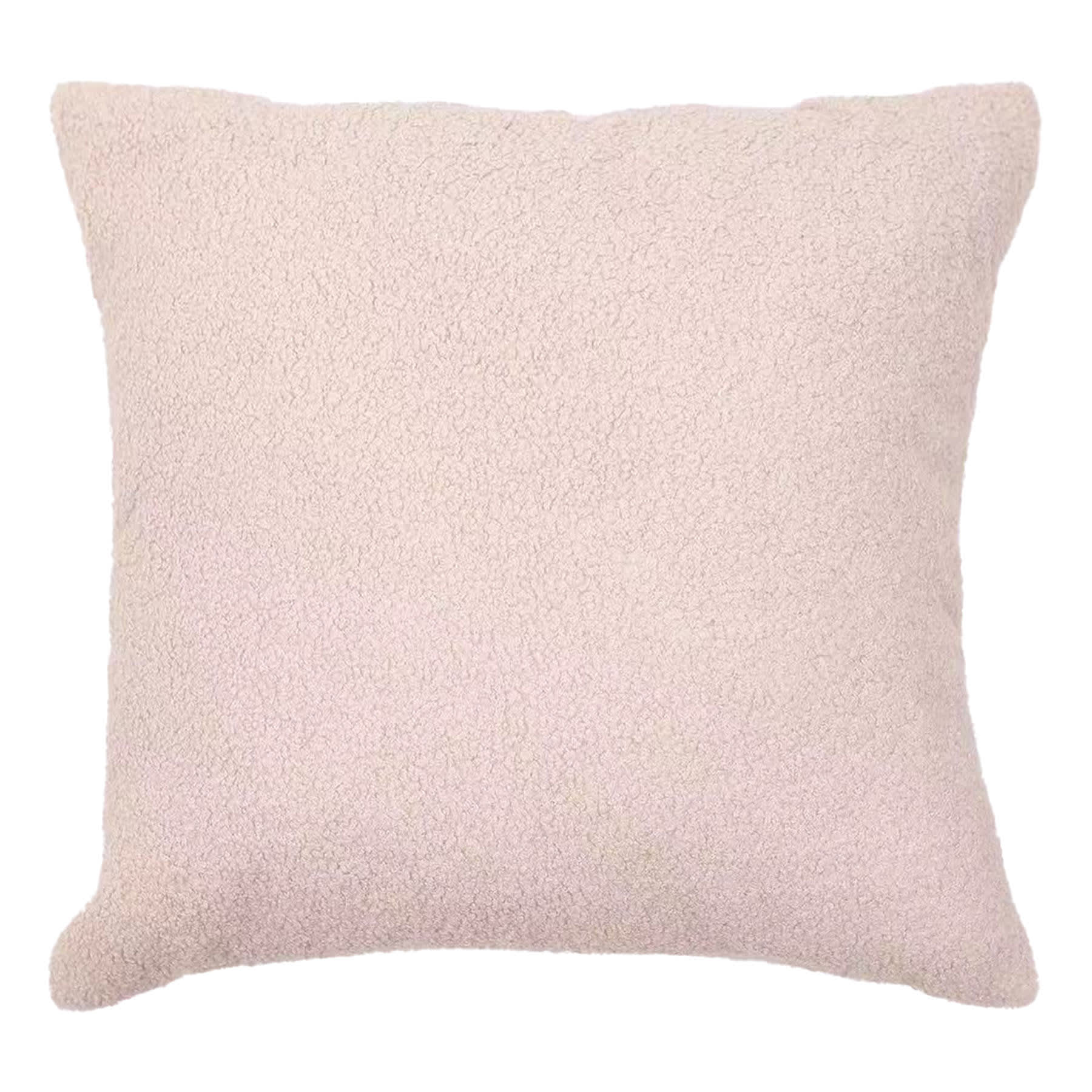 Honeybloom Brown Teddy Boucle Throw Pillow, 18"
