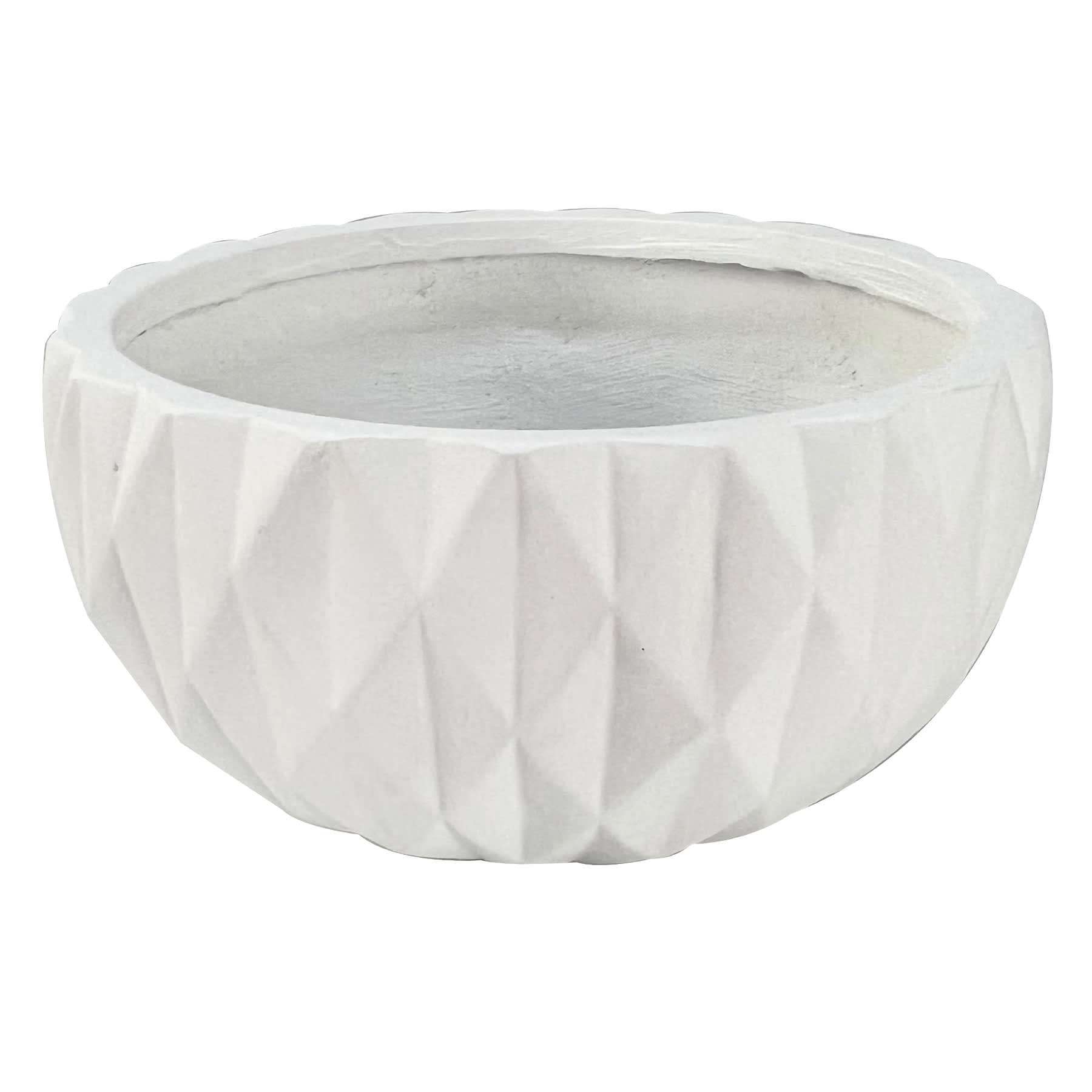 Crosby St. Tess White Outdoor Planter, Large
