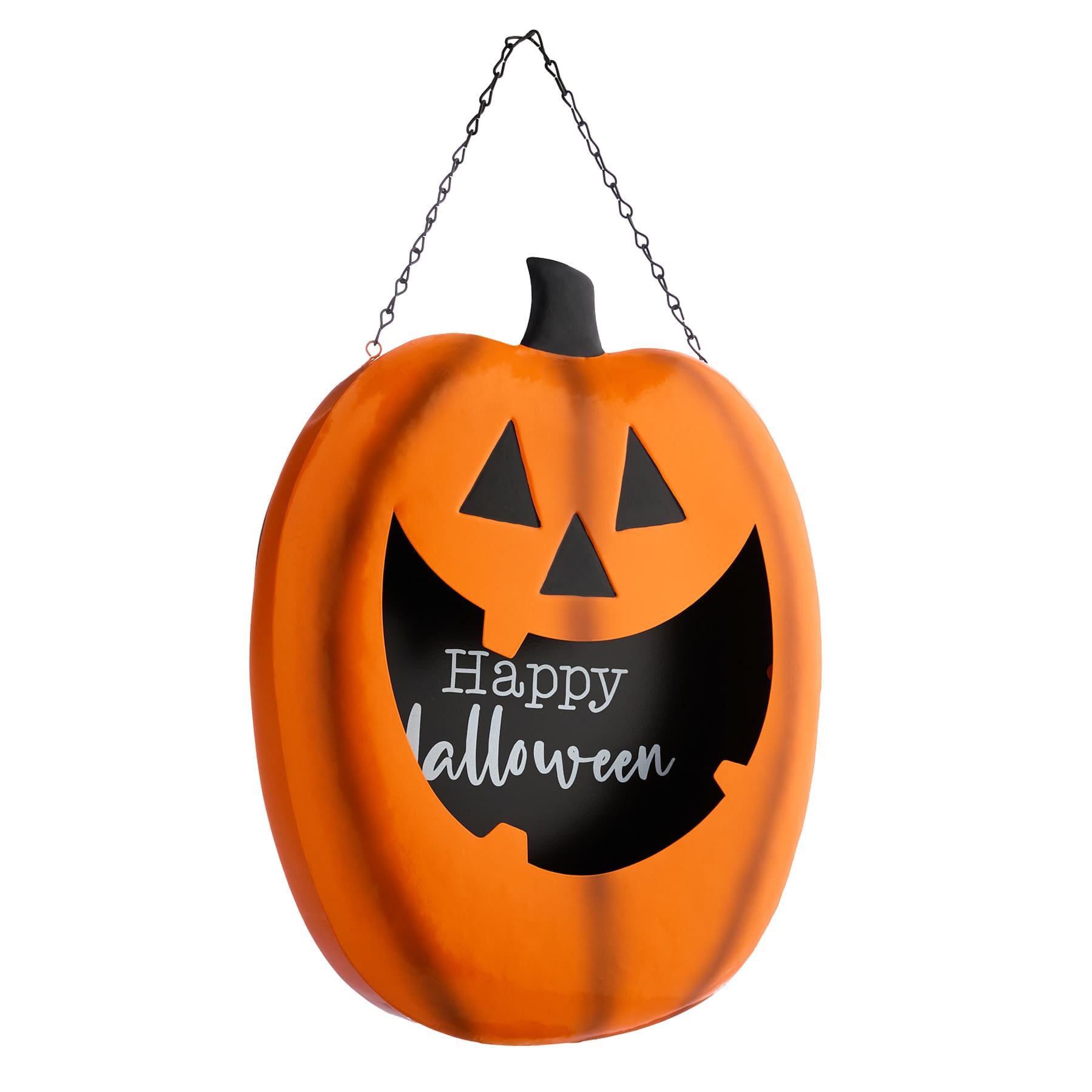 Jack-o'-Lantern Metal Wall Decor, 15"