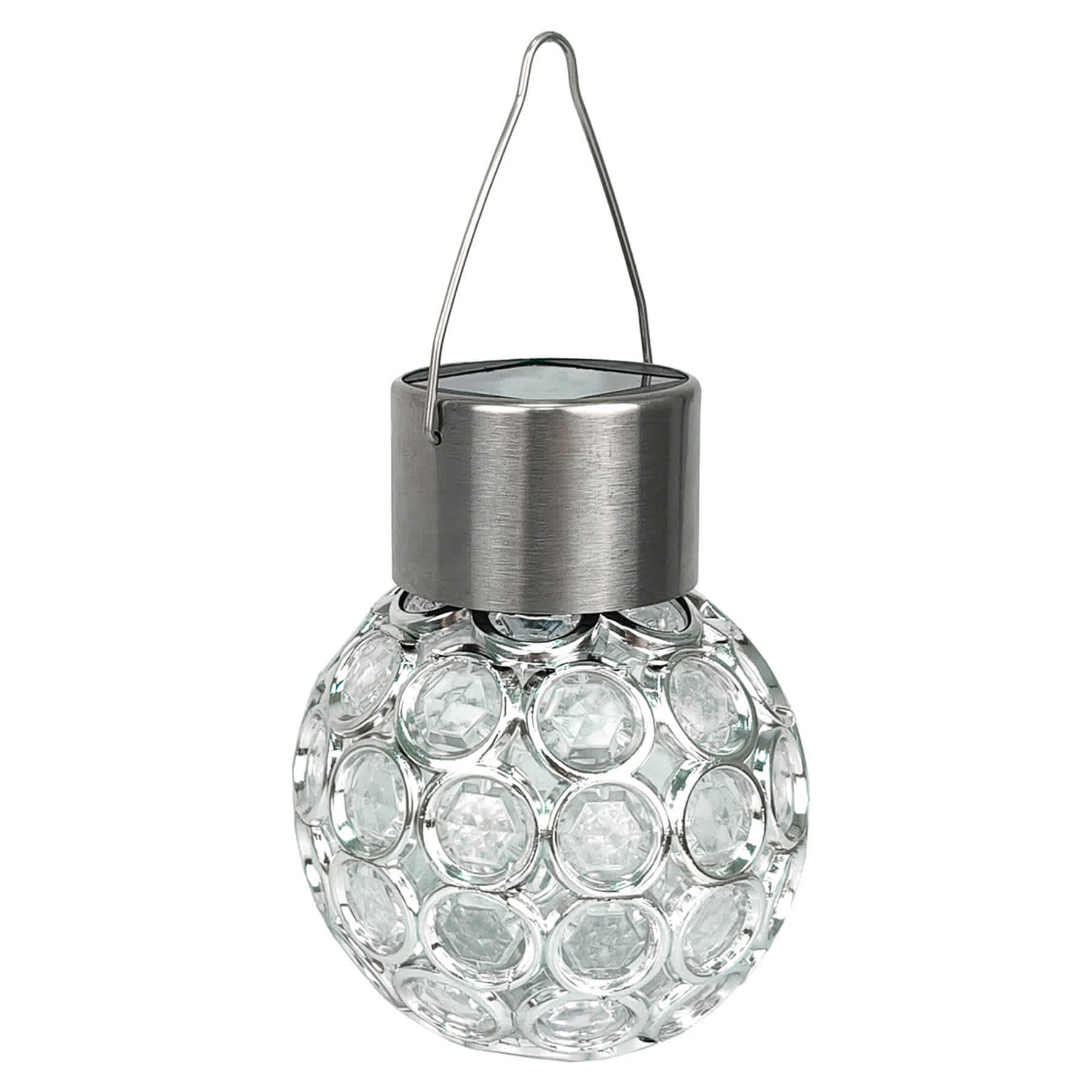 Clear Crystalline Outdoor Solar Light