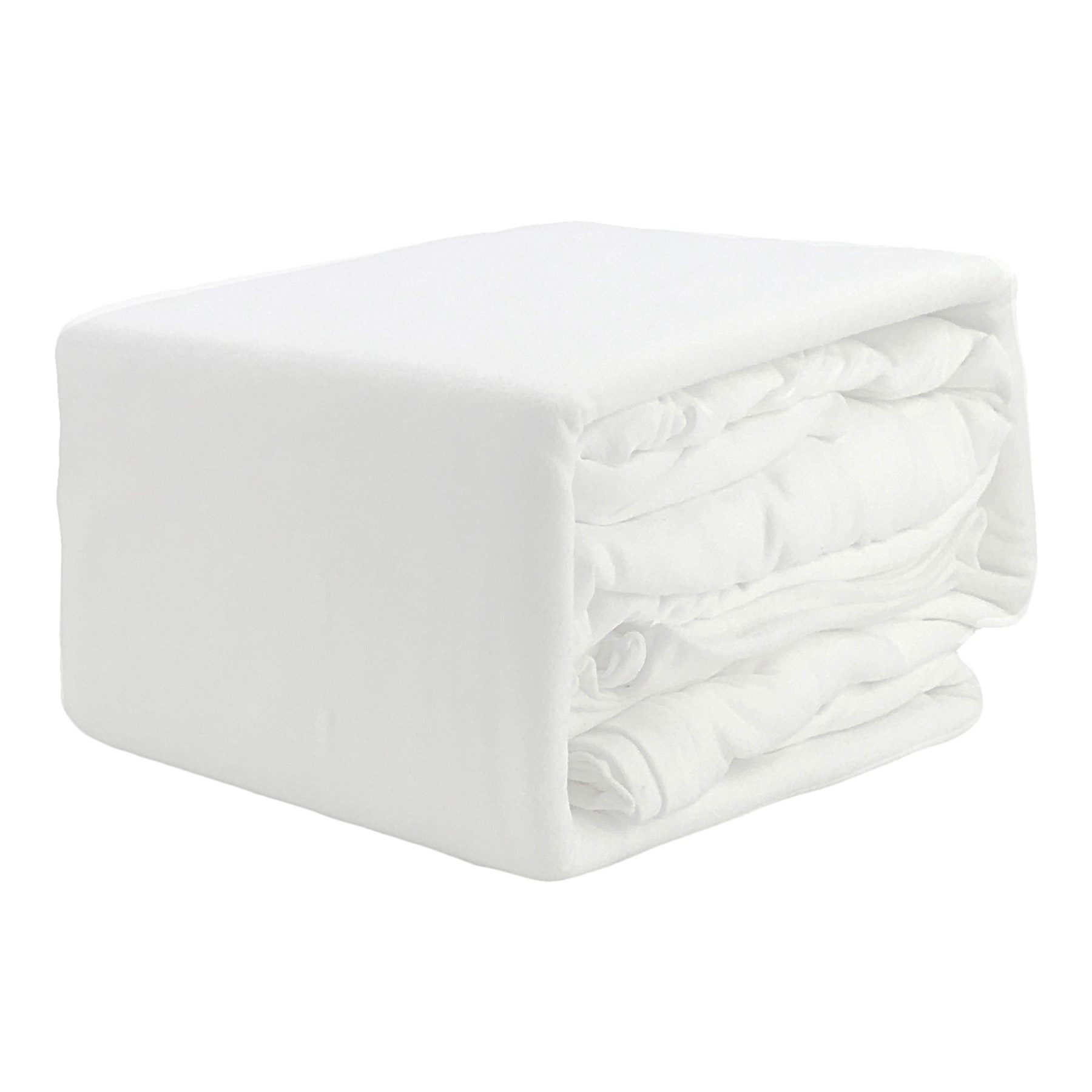 4-Piece White Jersey Sheet Set, Full