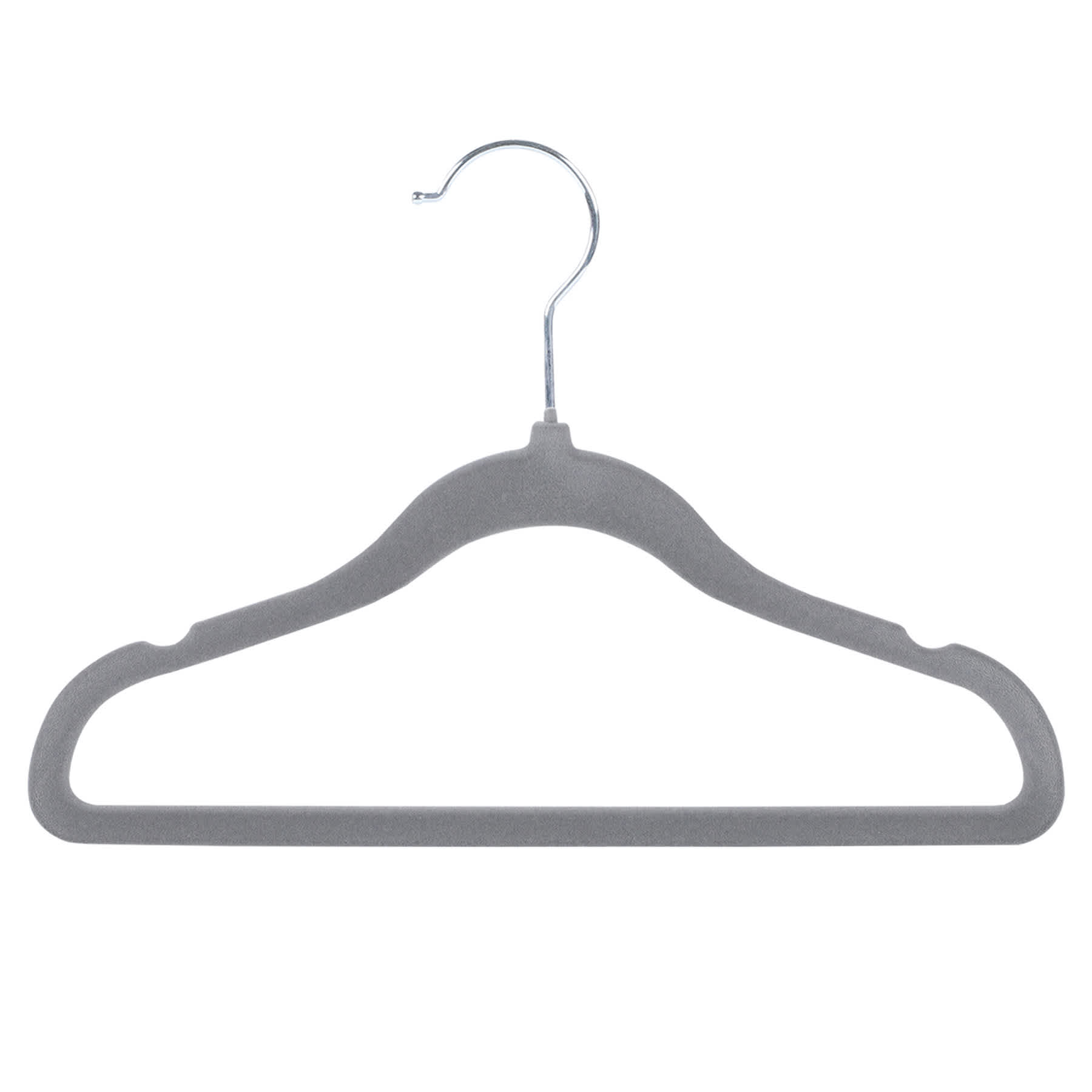 Tiny Dreamers 10-Piece Velvet Hanger, Dark Grey