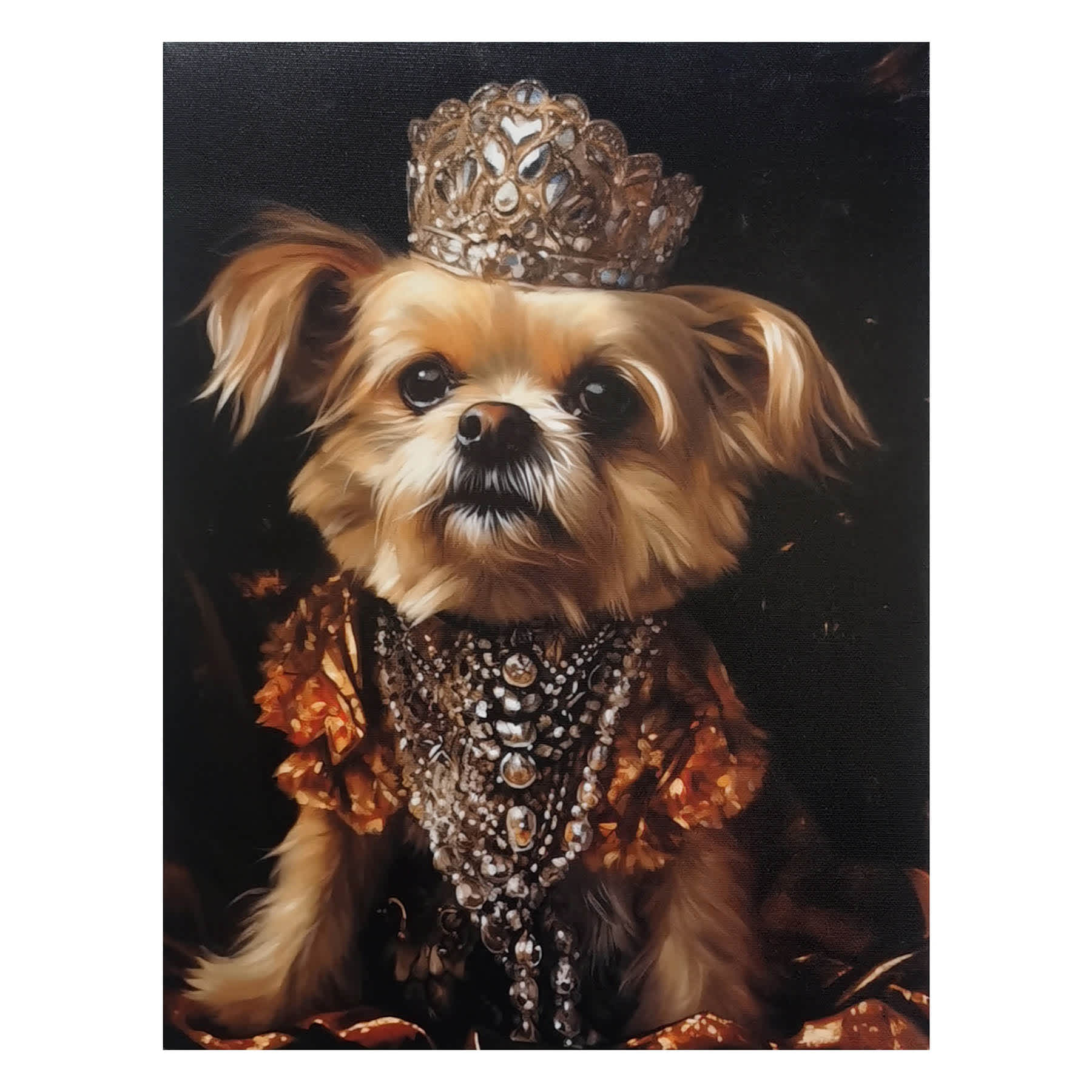 12X16 Victorian Terrier Canvas Wall Art