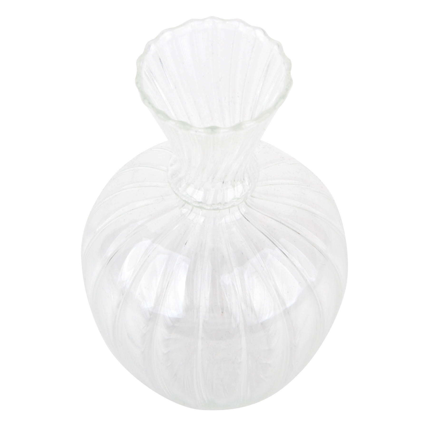 Clear Glass Vase, 3.3x5.5