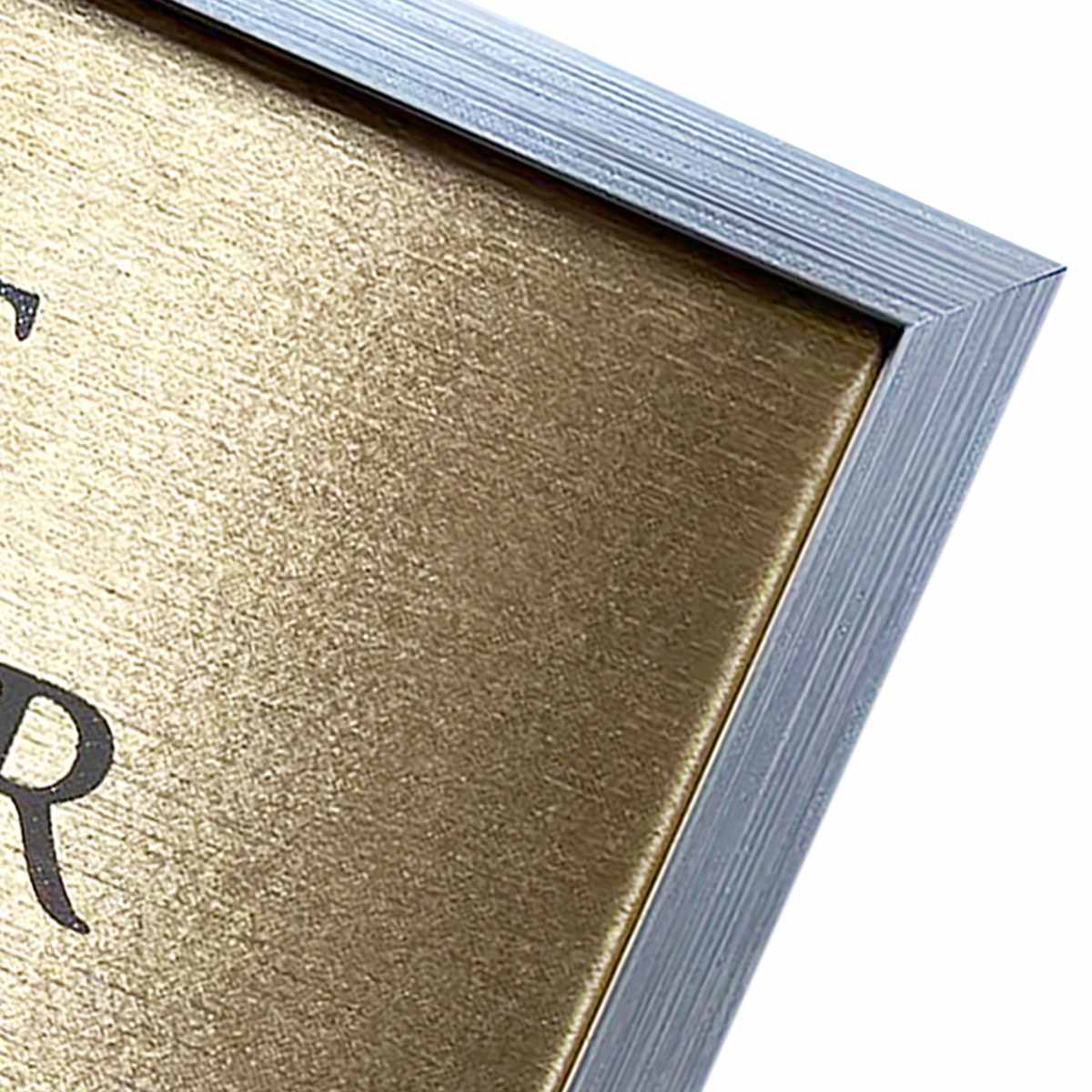 Glass Framed Foiled Be Your Best Version Print Wall Sign, 12"