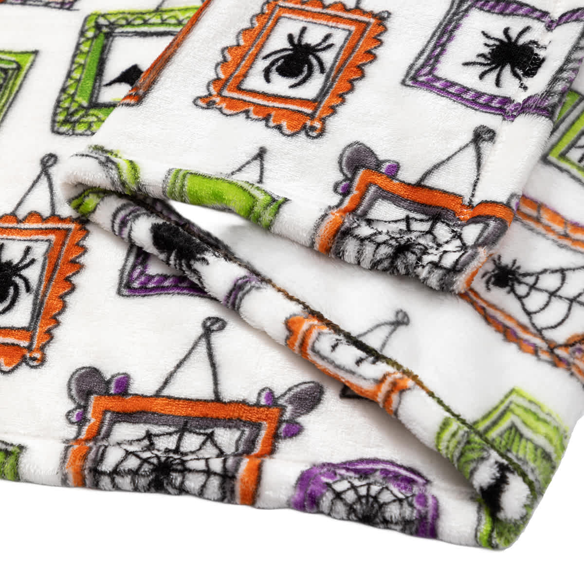 Halloween Frames Plush Throw Blanket, 50x60