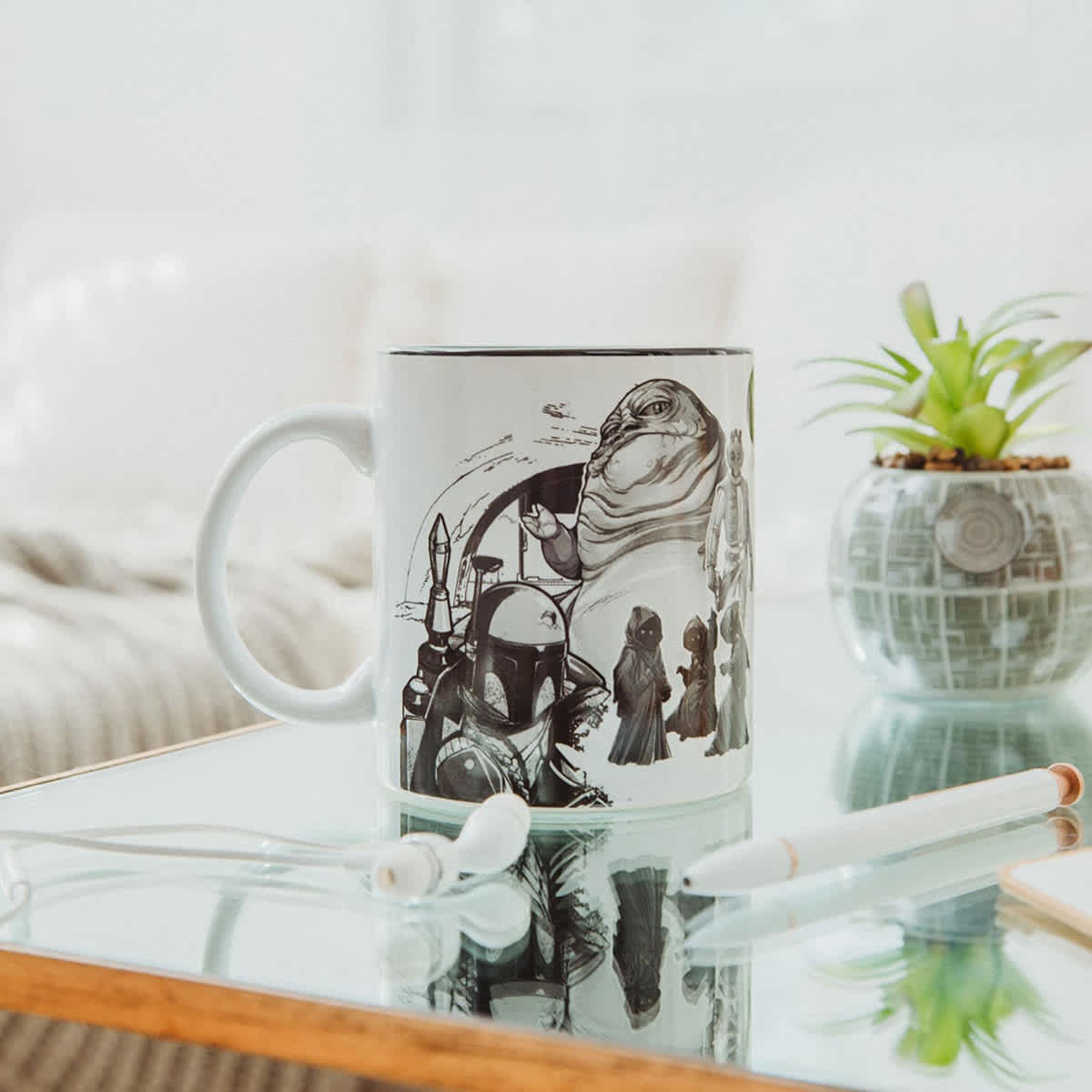 Star Wars Collage Jaba & Boba Ceramic Mug, 20oz