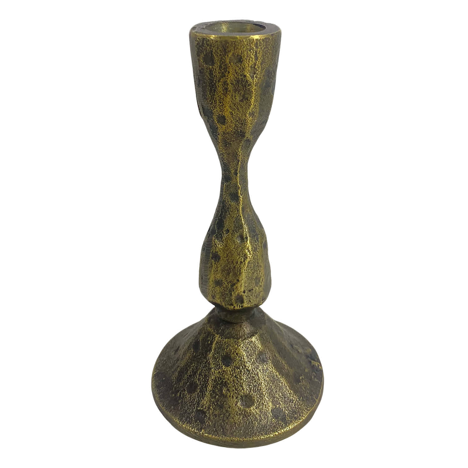 Honeybloom Aluminum Taper Candle Holder, 6.5"