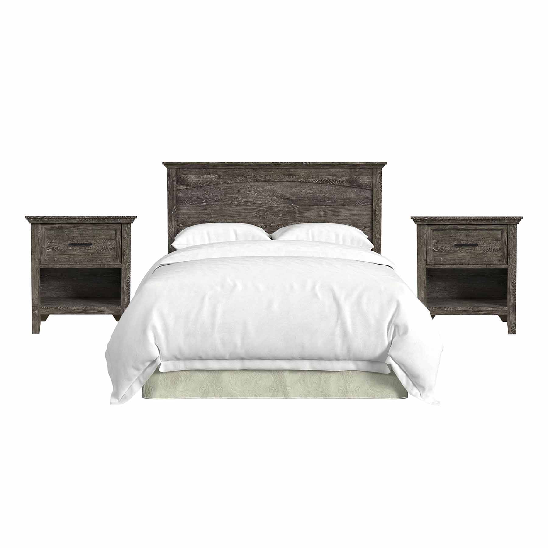 Memphis Grey Bedroom Set, Full/Queen