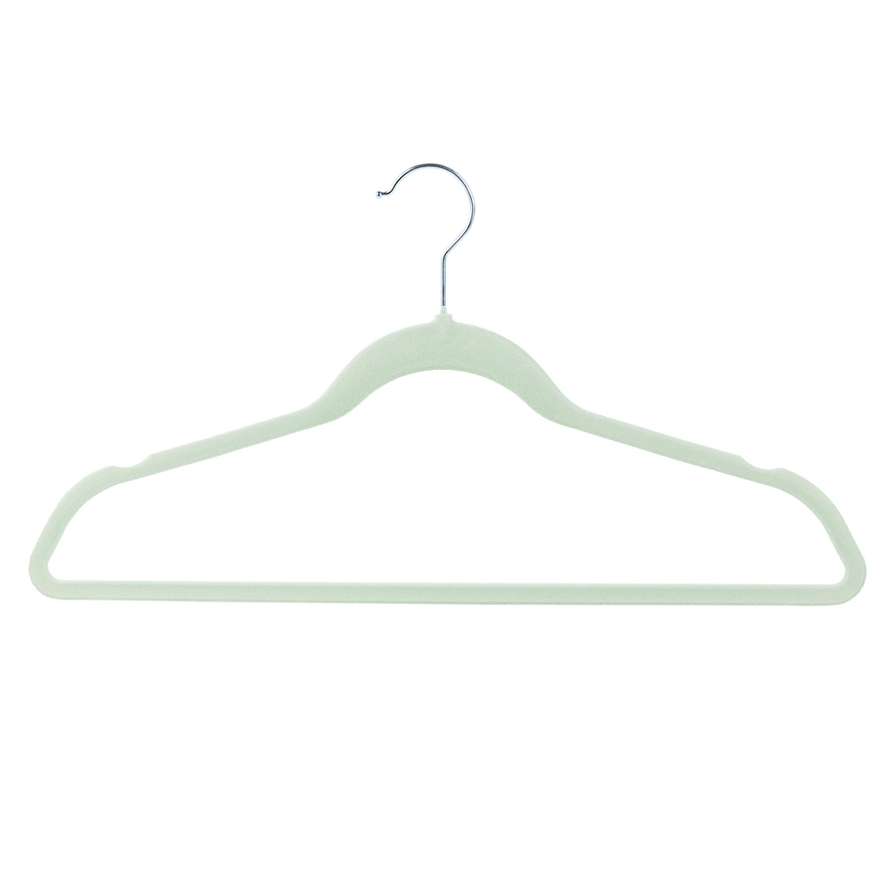50-Pack Flocked Suit Hanger, Mint