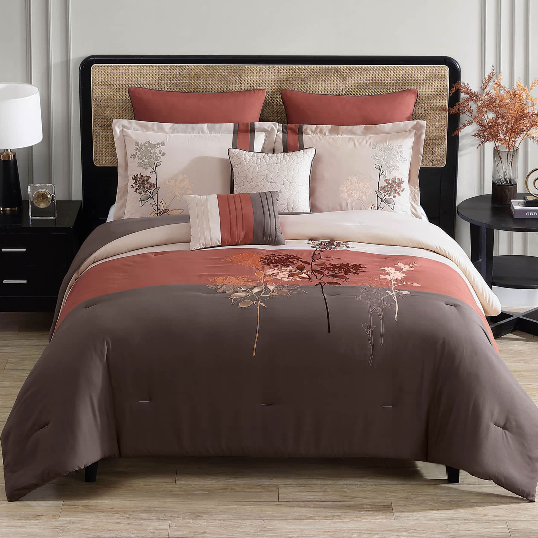 7-Piece Jalin Multicolor Comforter Set, Full/Queen