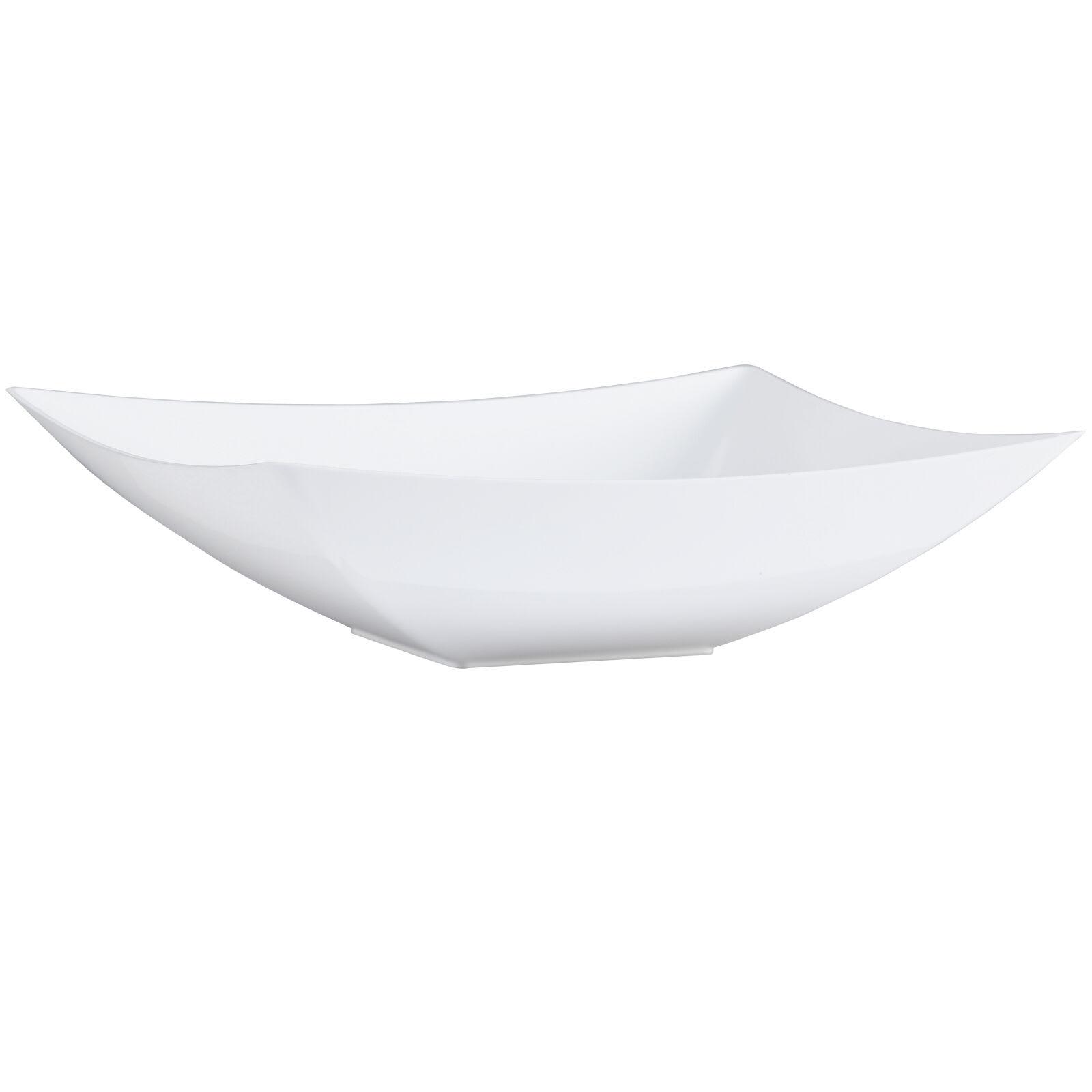 Lillian Table Settings 2-Count Pearl White Plastic Rectangle Bowls, 128oz
