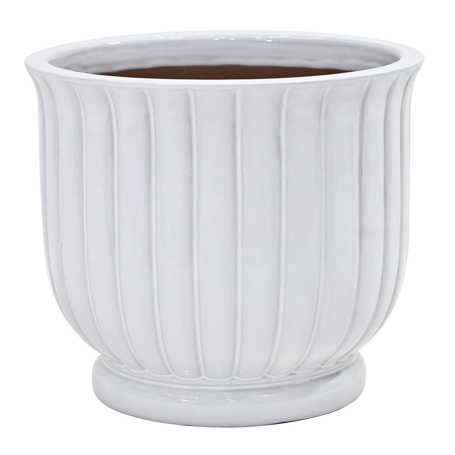 Providence Prudence White Outdoor Planter, Large