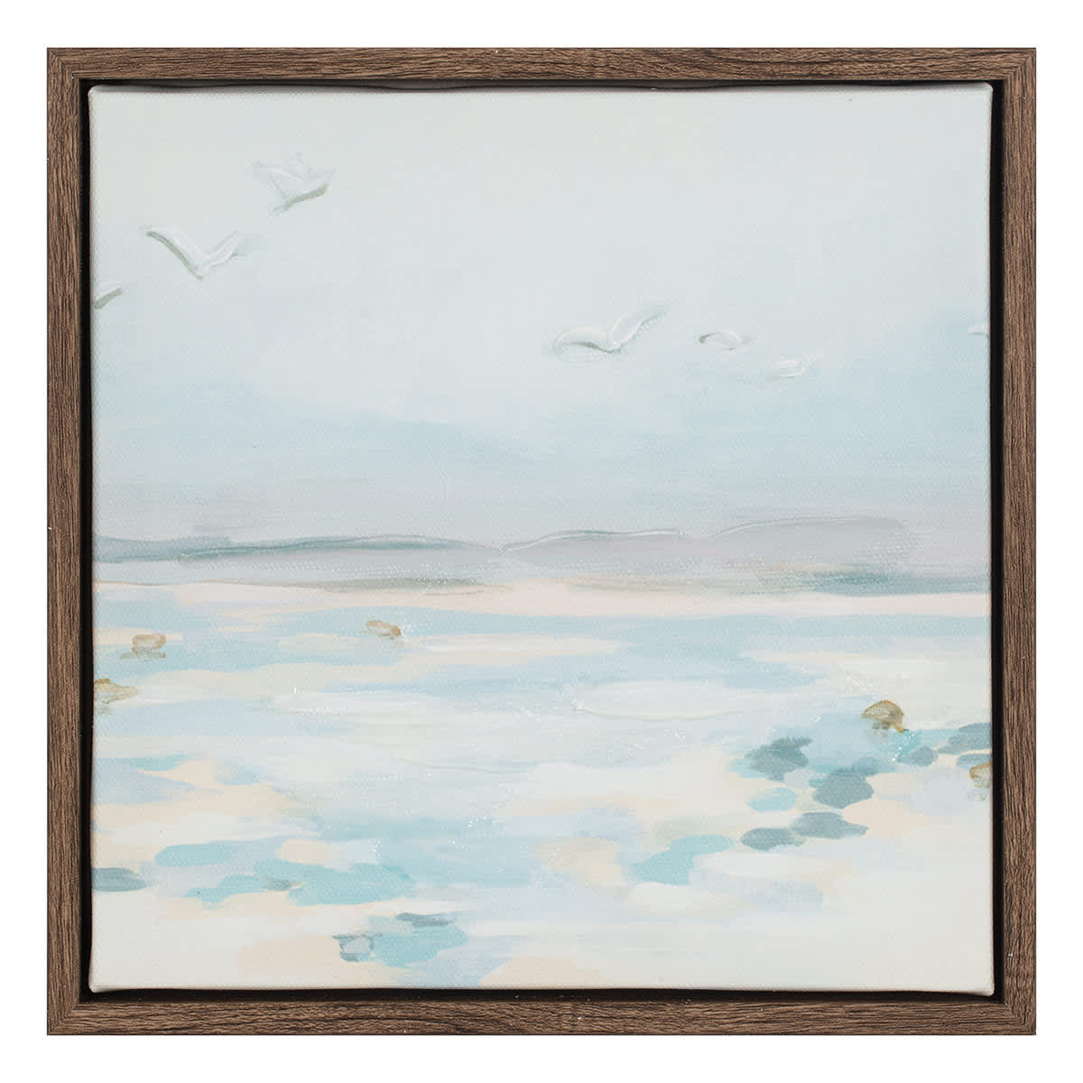 Framed Seascape Canvas, 8x8