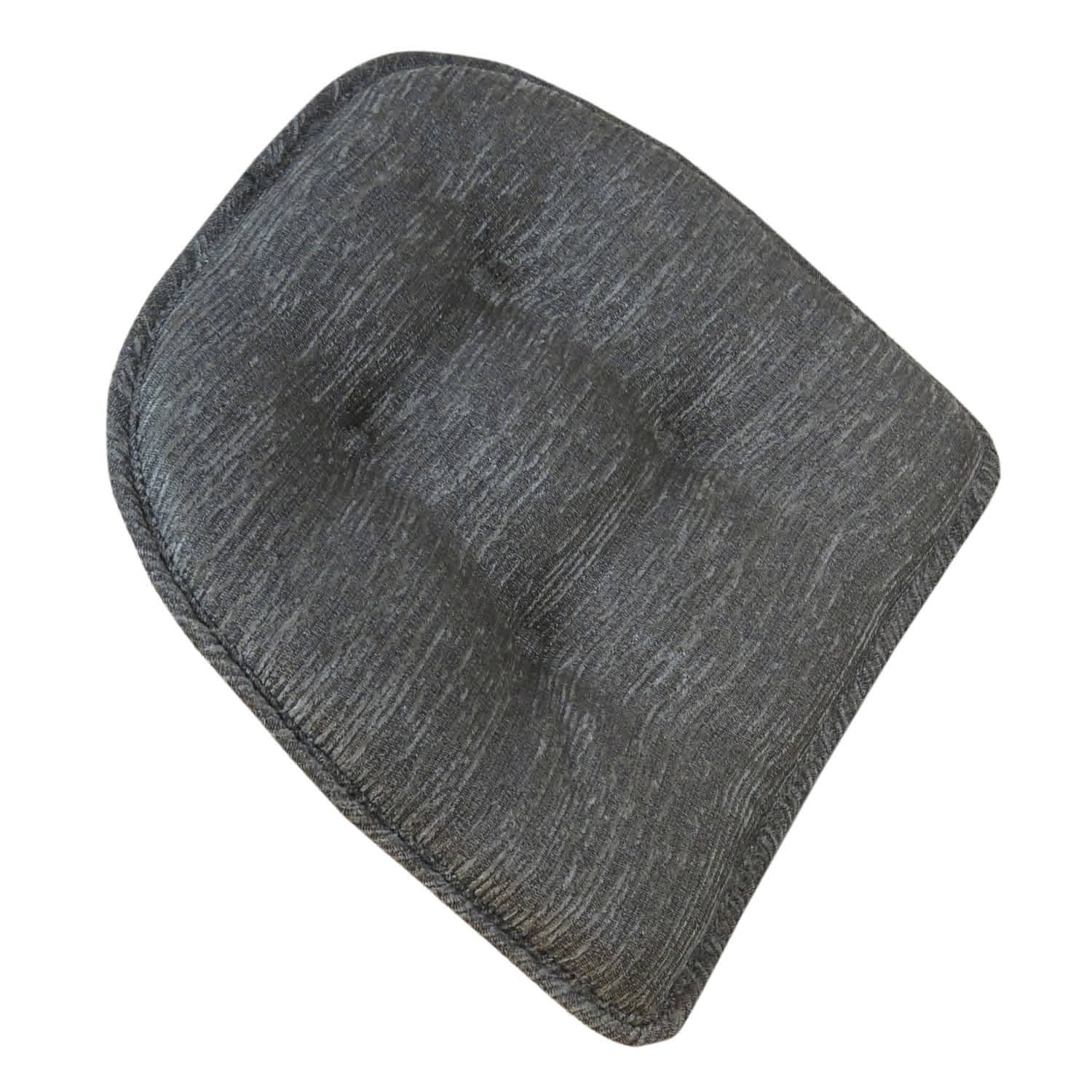 Clarity Grey Gripper Dining Chair Cushion with Non Skid Material