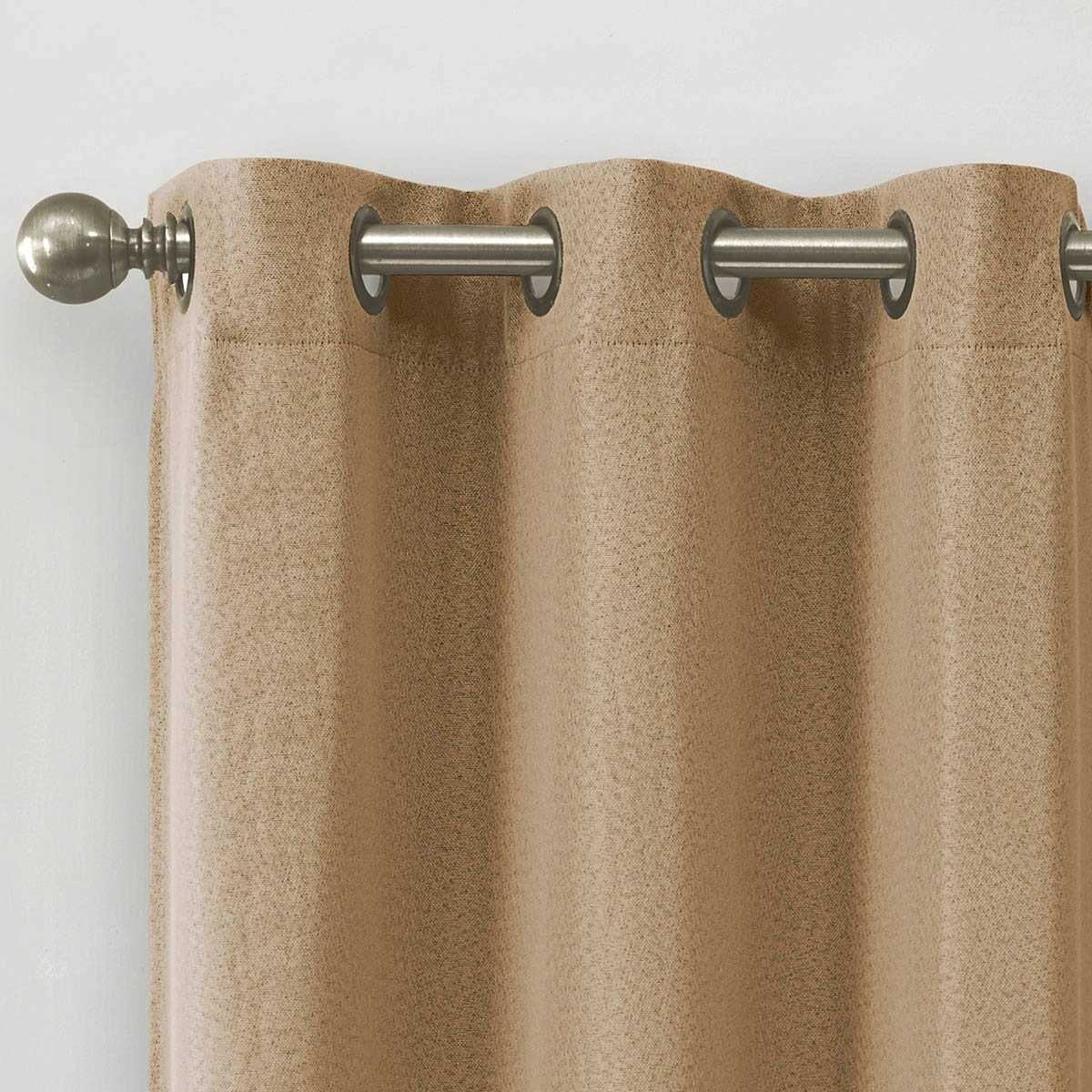 2-Pack Denver Linen Blackout Grommet Curtain Panels, 84"
