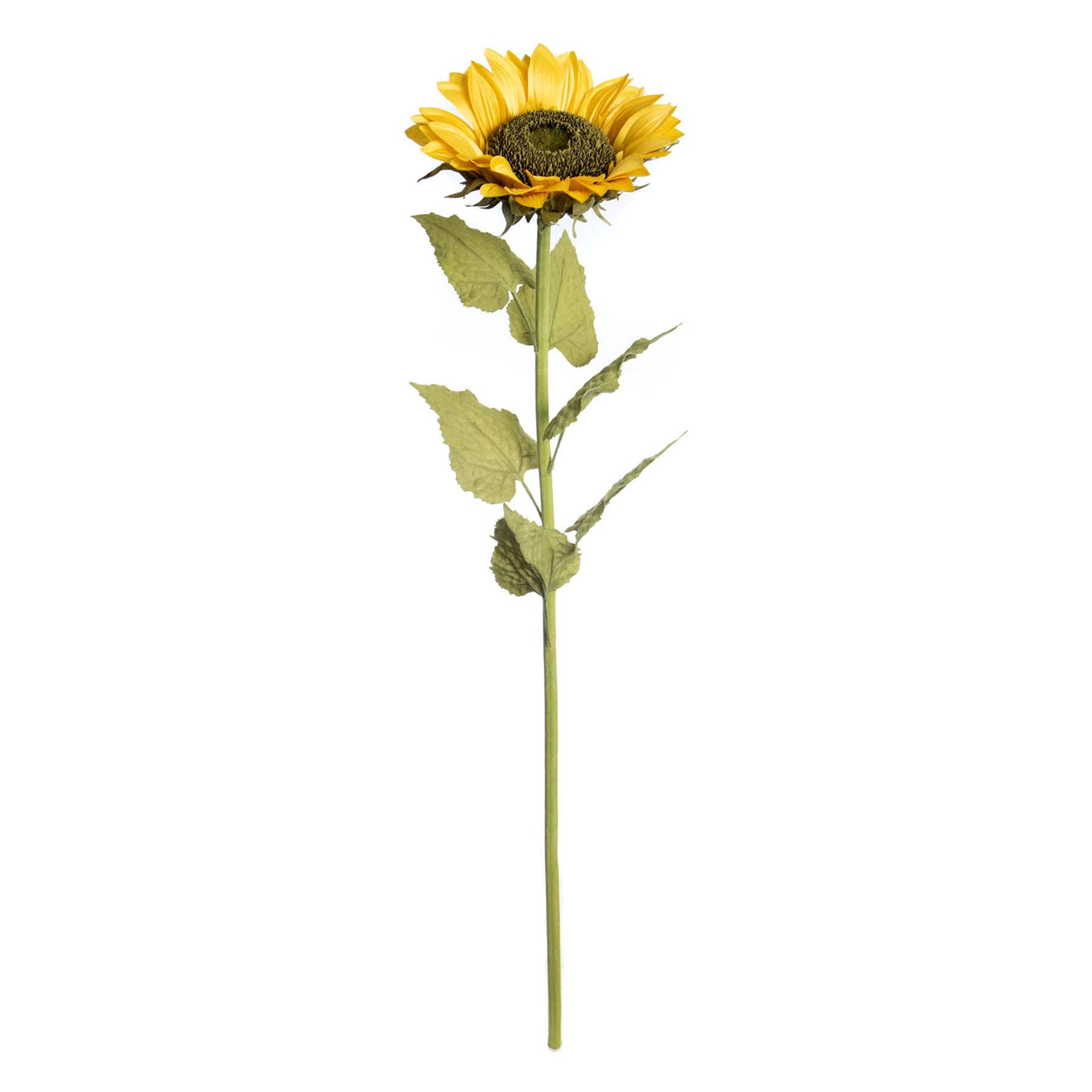 Yellow Oversized Sunflower Stem, 42"