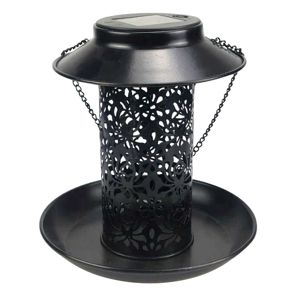 Black Solar Mesh Bird Feeder, 8"