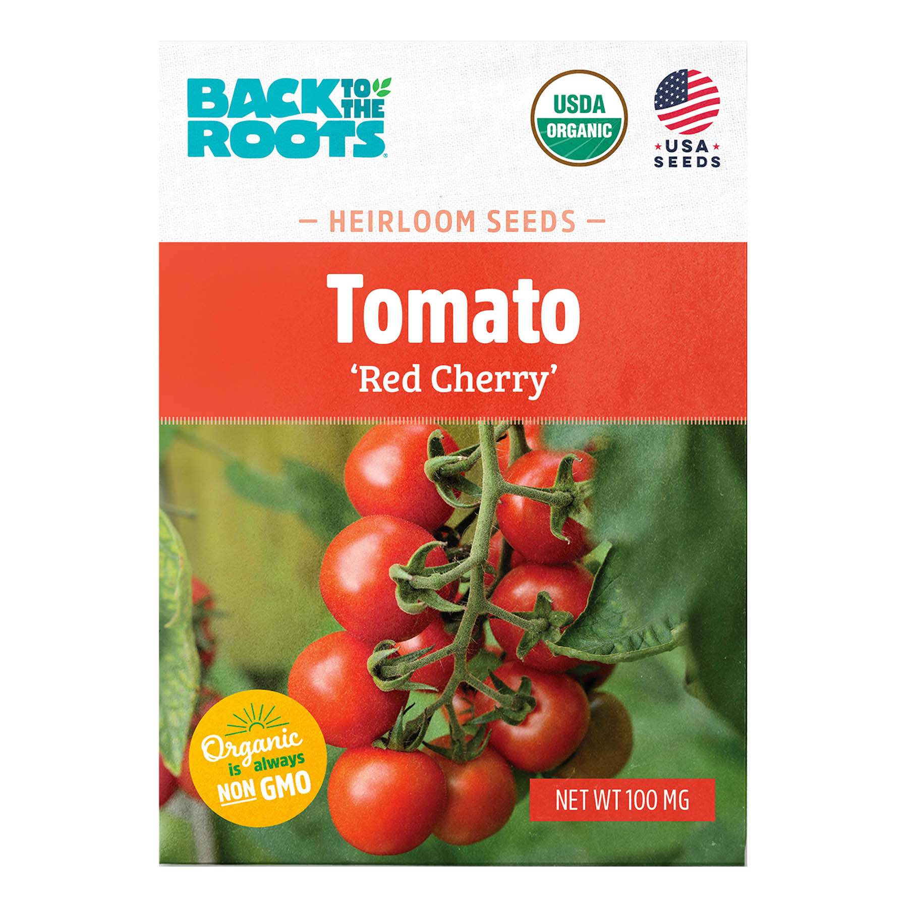 Back to Roots Heirloom Seeds, Tomato Red Cherry