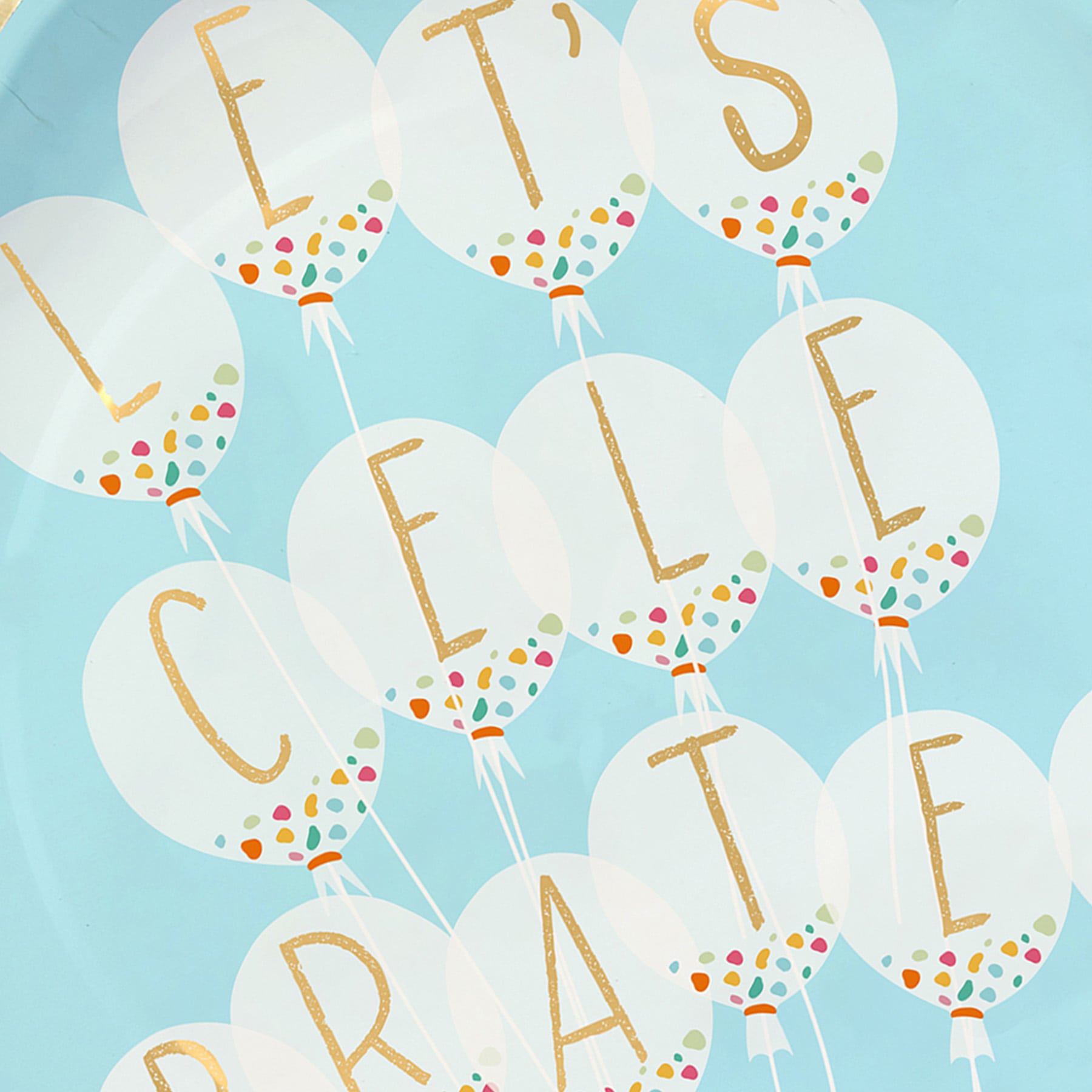 8-Pack Birthday Balloon Dinner Plates, 10.5"