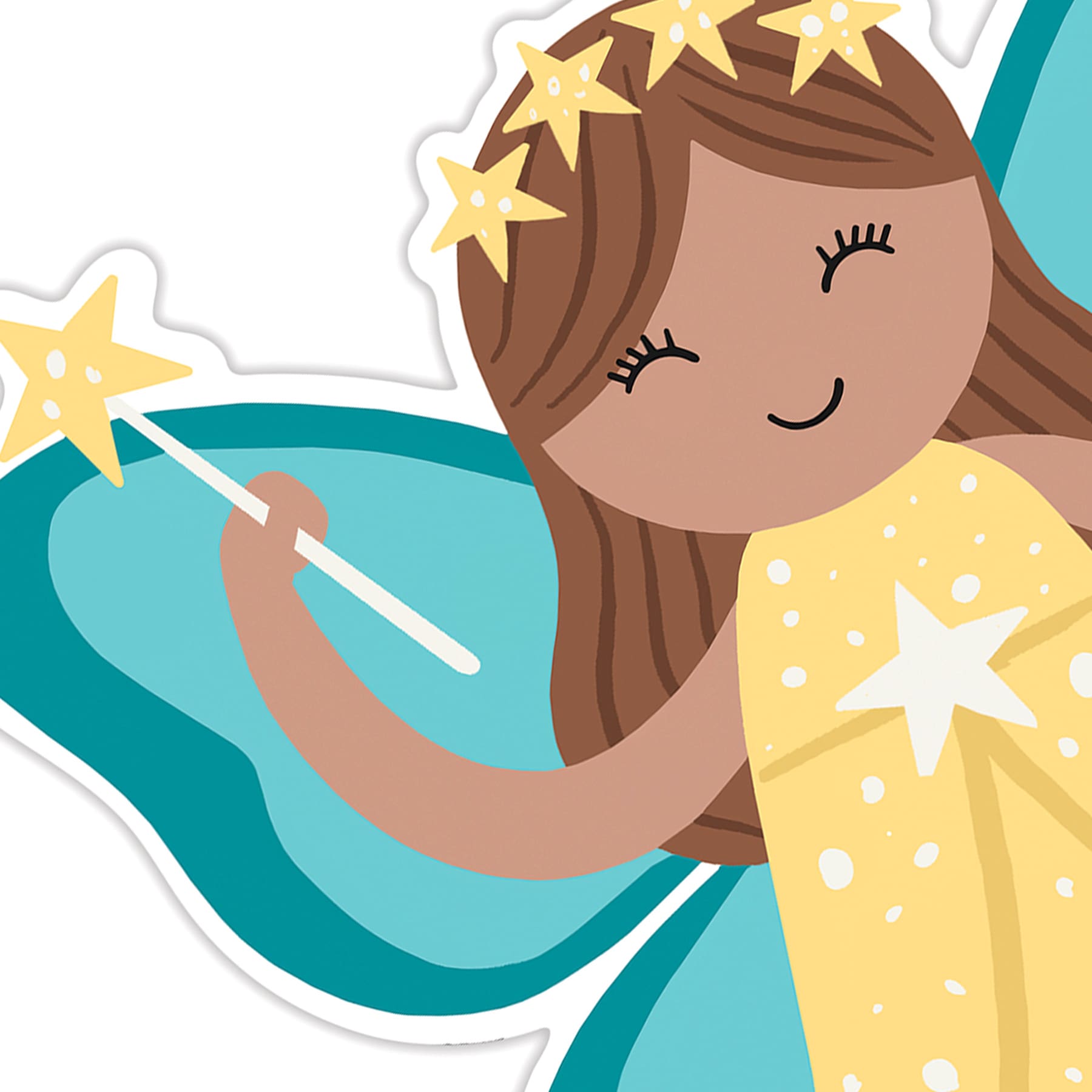 Tiny Dreamers Blue Winged Fairy Wall Decor, 15x13