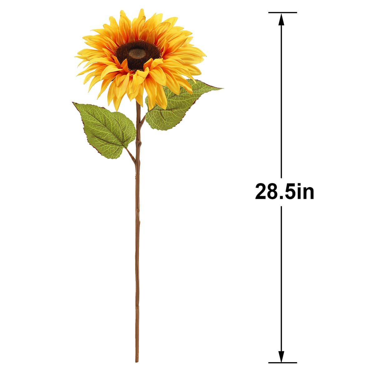Yellow Sunflower Floral Stem, 28.5"