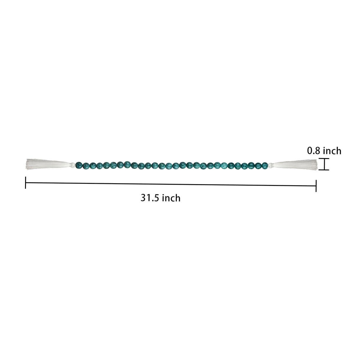 Found & Fable Green Wood Garland, 29"