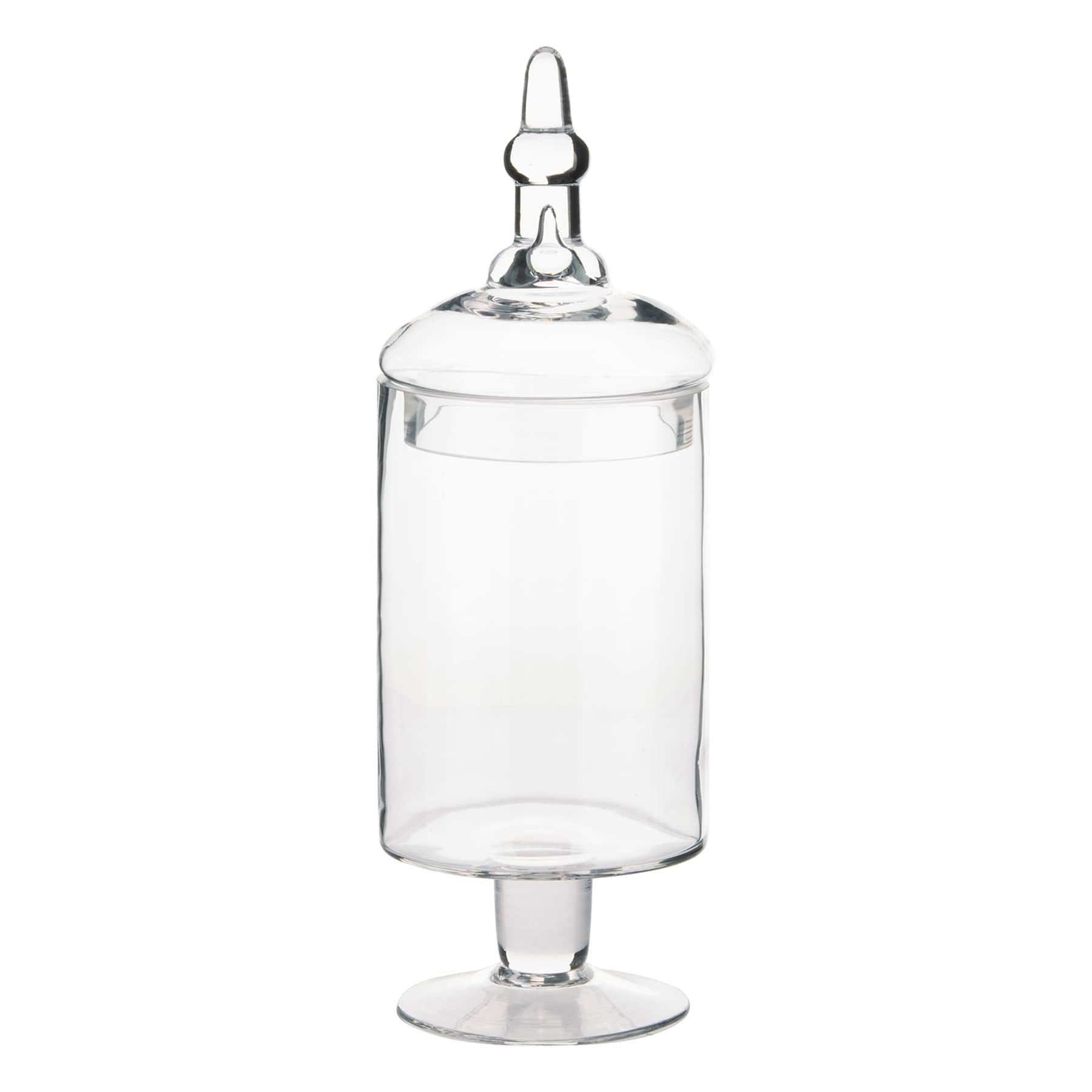 Honeybloom Clear Glass Apothecary Jar, 15"