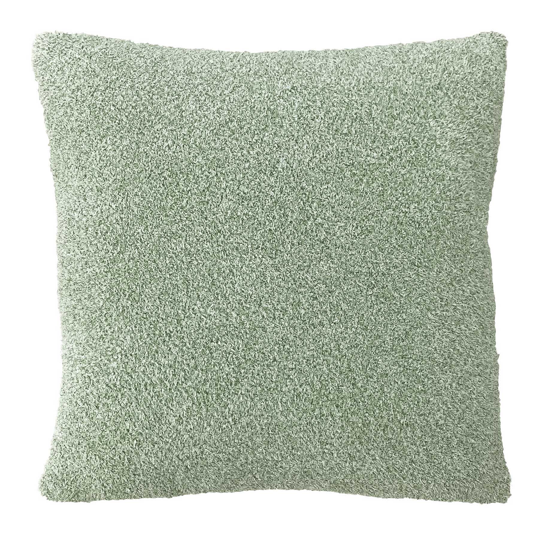 Green Heathered Cozy Plush Throw Pillow, 18"