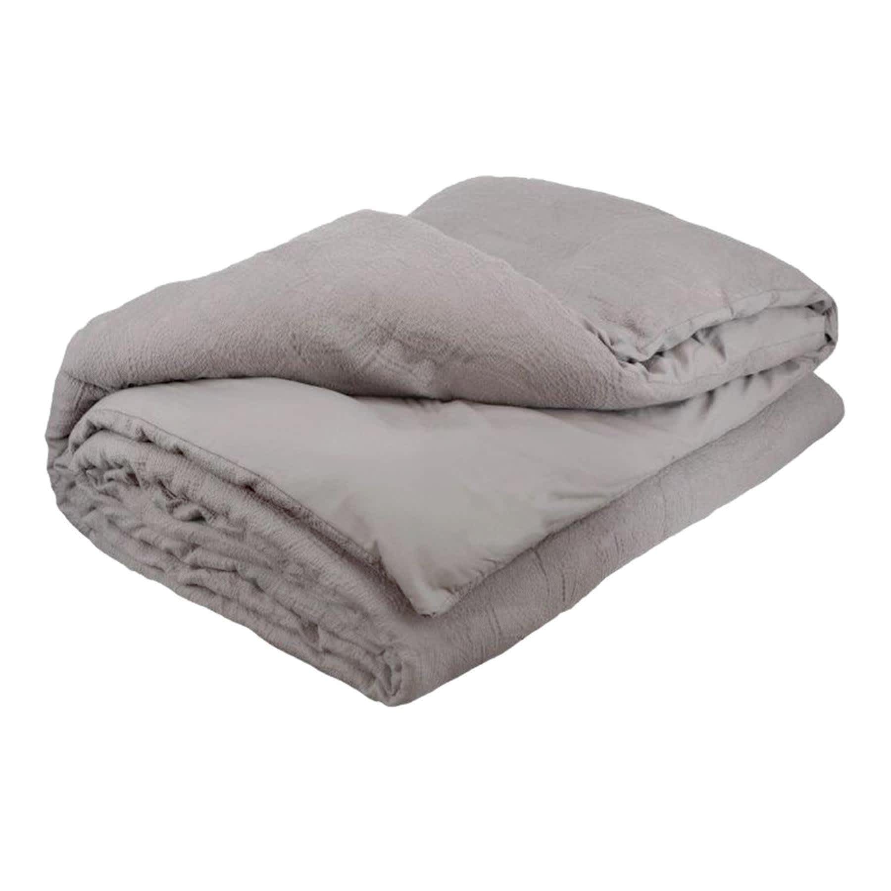 Found & Fable 3-Piece Grey Cotton Arabesque Jacquard Comforter Set, King
