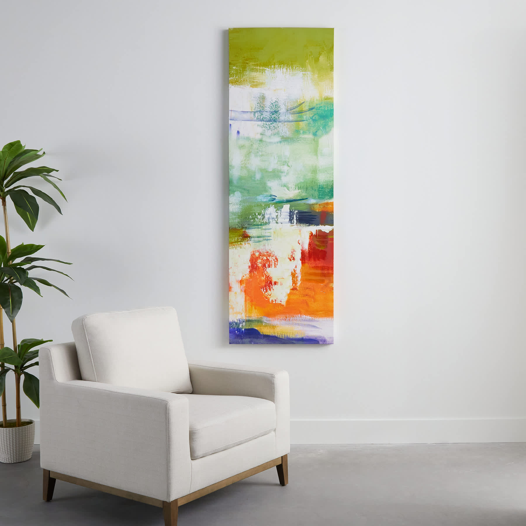 Abstract Drip Canvas Wall Art, 24x72
